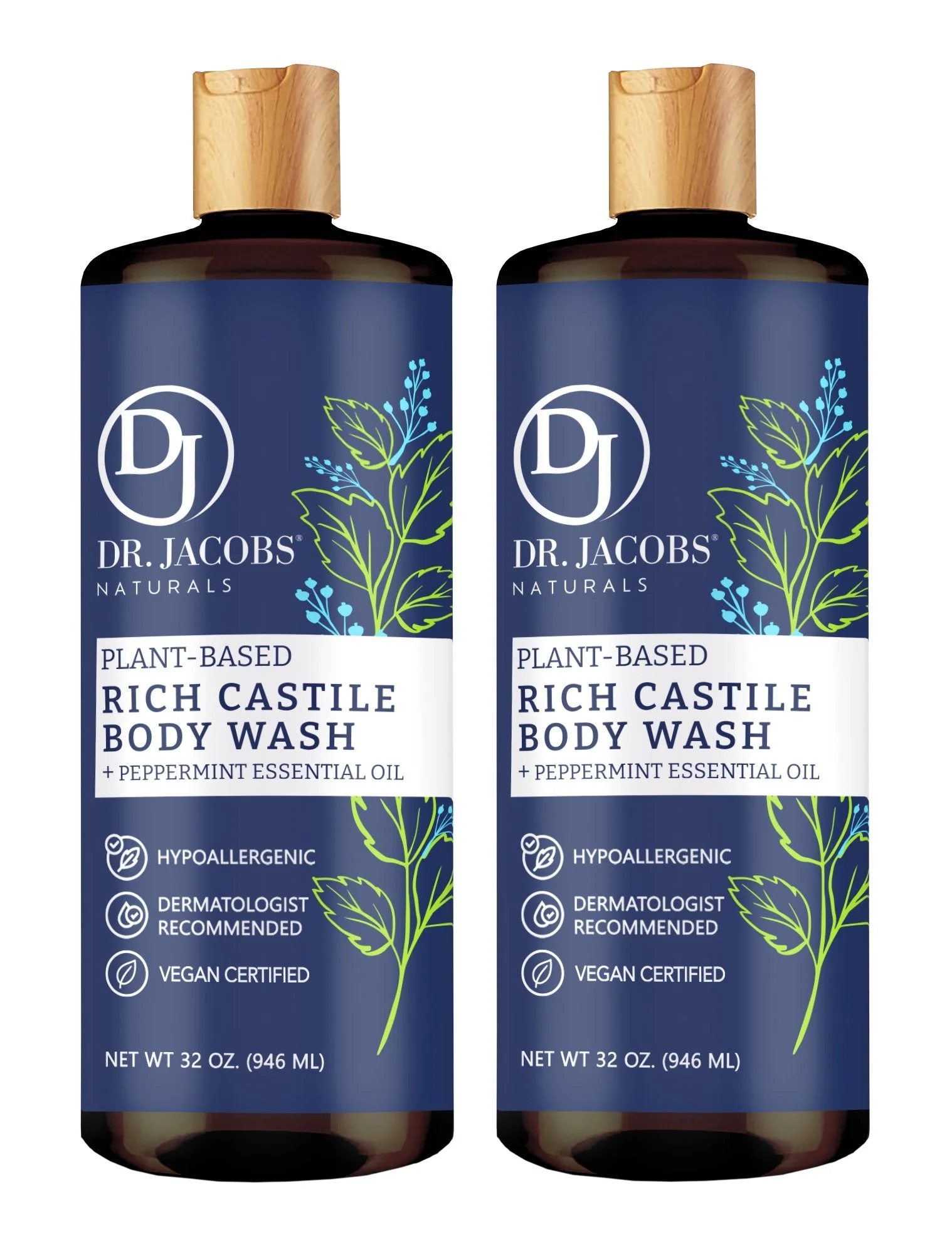 Peppermint Castile Body Wash by Dr. Jacobs Naturals - Image 7