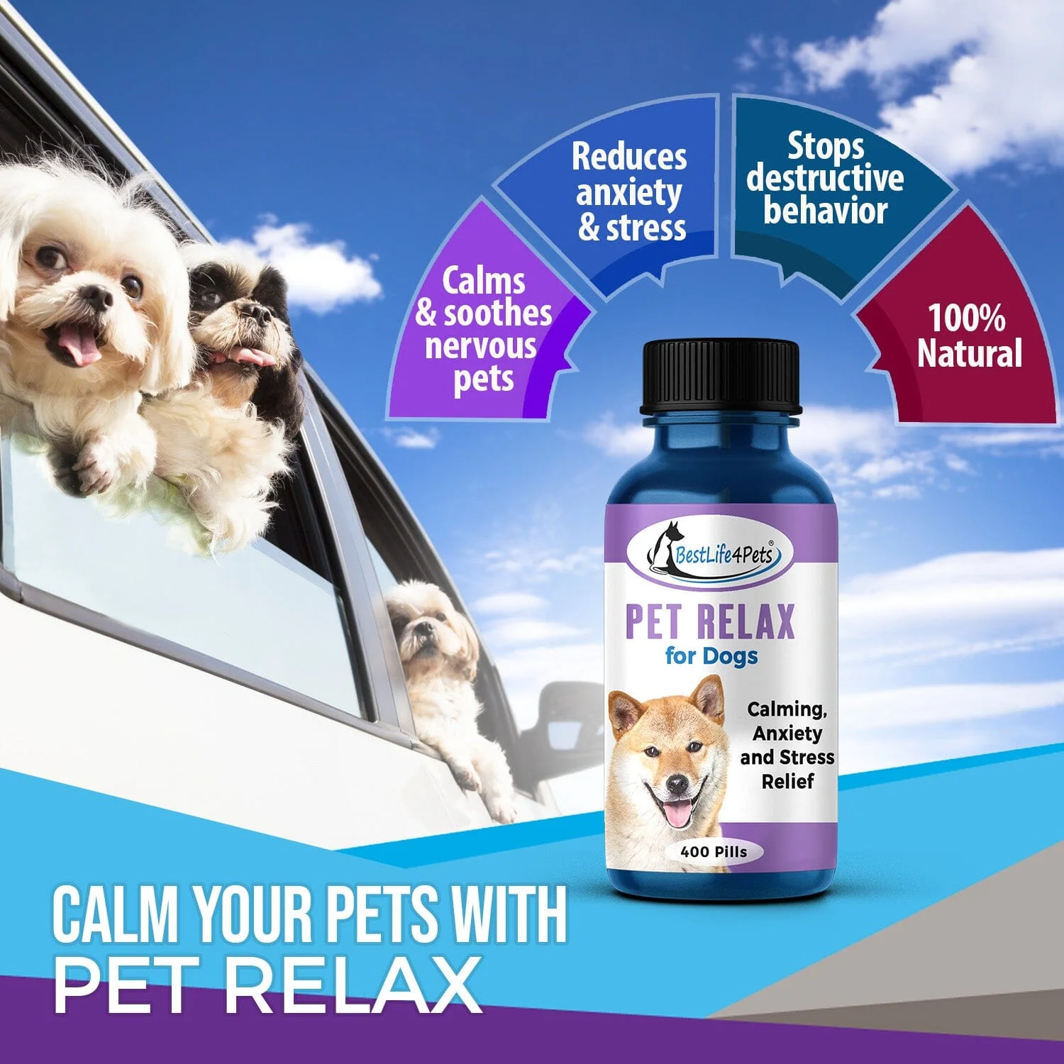 Pet Relax Dog Anxiety and Calming Relief Formula by BestLife4Pets - Image 6