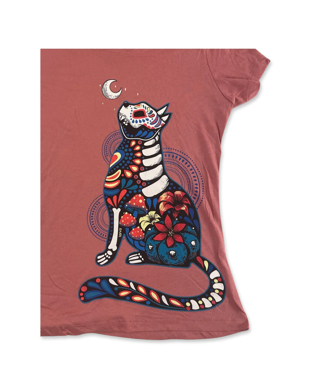 Peyote Mushroom Cat Women's T-shirt - Image 2