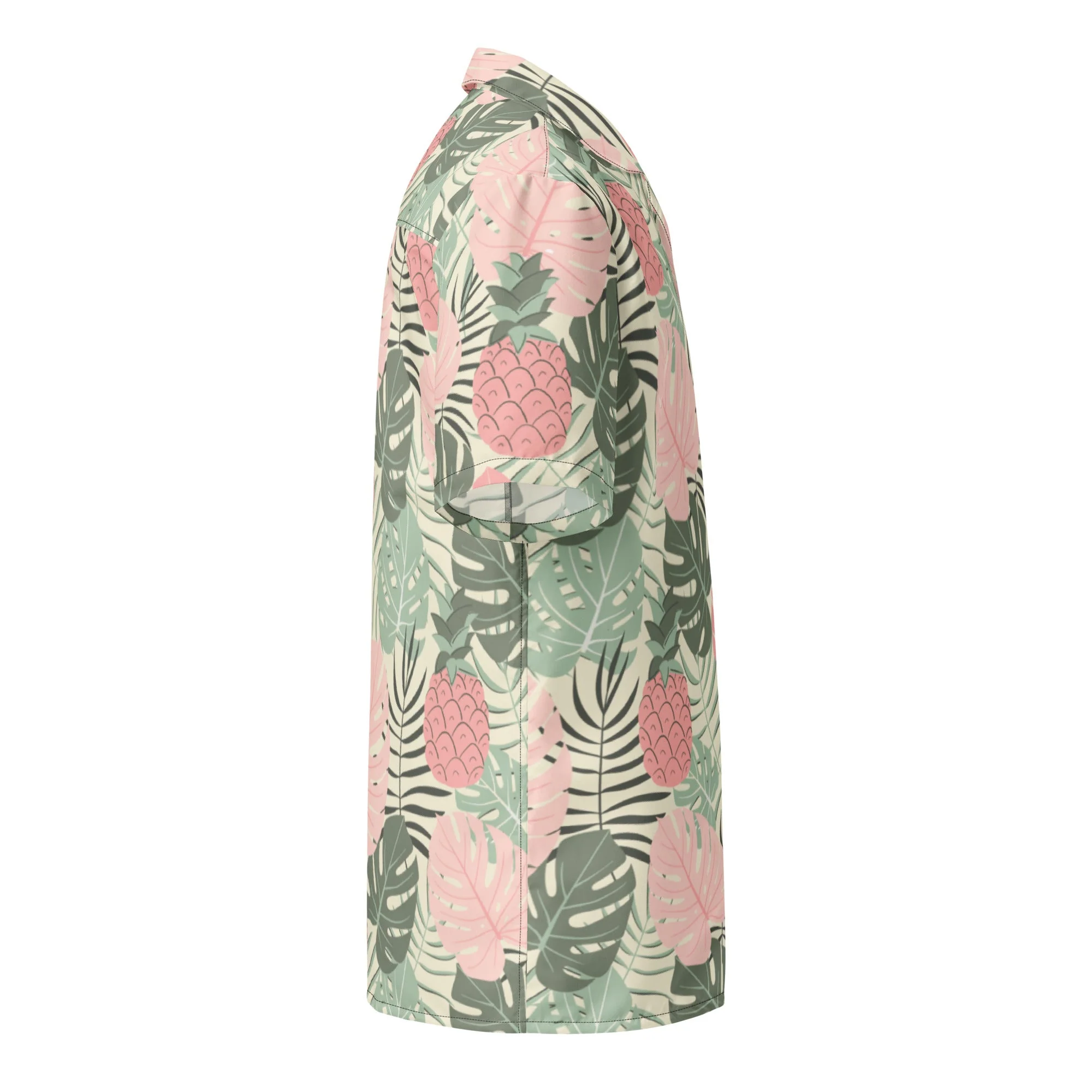Pineapple Paradise Button Down Hawaiian Shirt - Coastal Summer 2024 Collection - Image 4