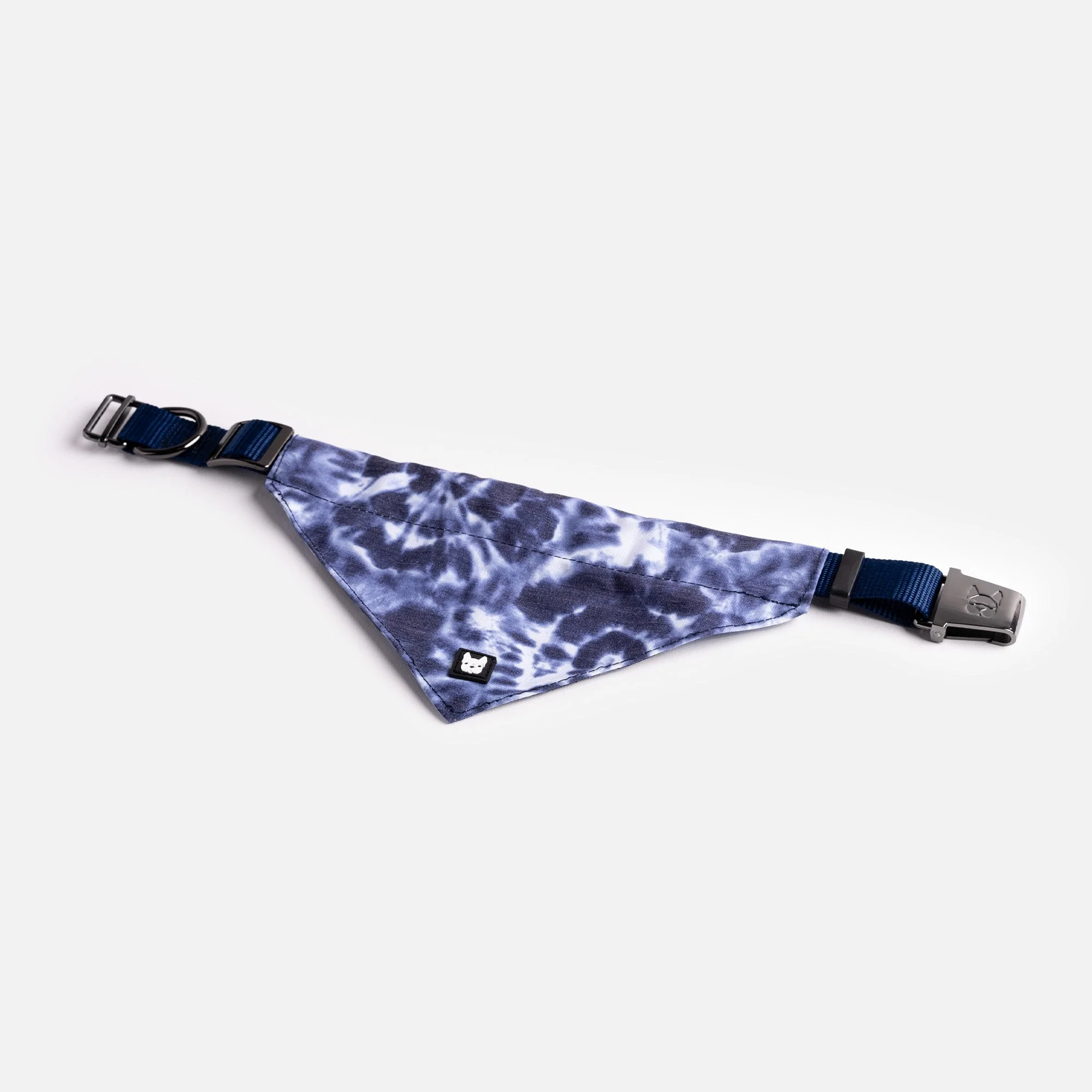 Poplin Dog Bandana Collar - Blue Tie Dye - Image 3