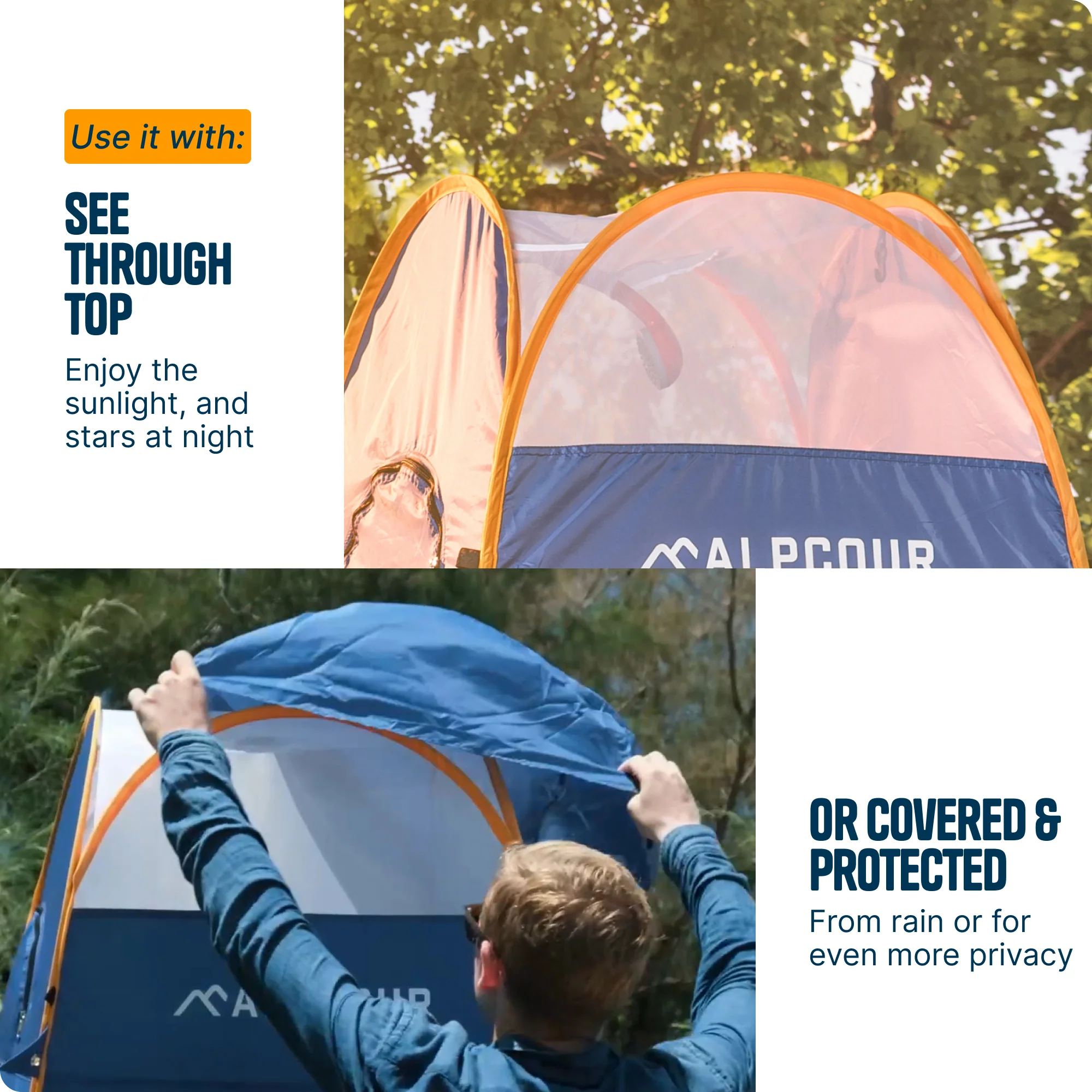 Portable Pop Up Tent with Multiple Features - Image 9