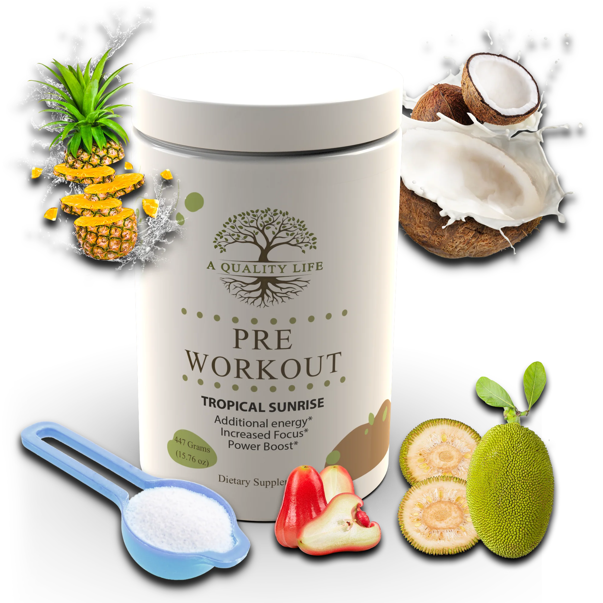 Pre Workout (Tropical Sunrise) by A Quality Life Nutrition - Image 2