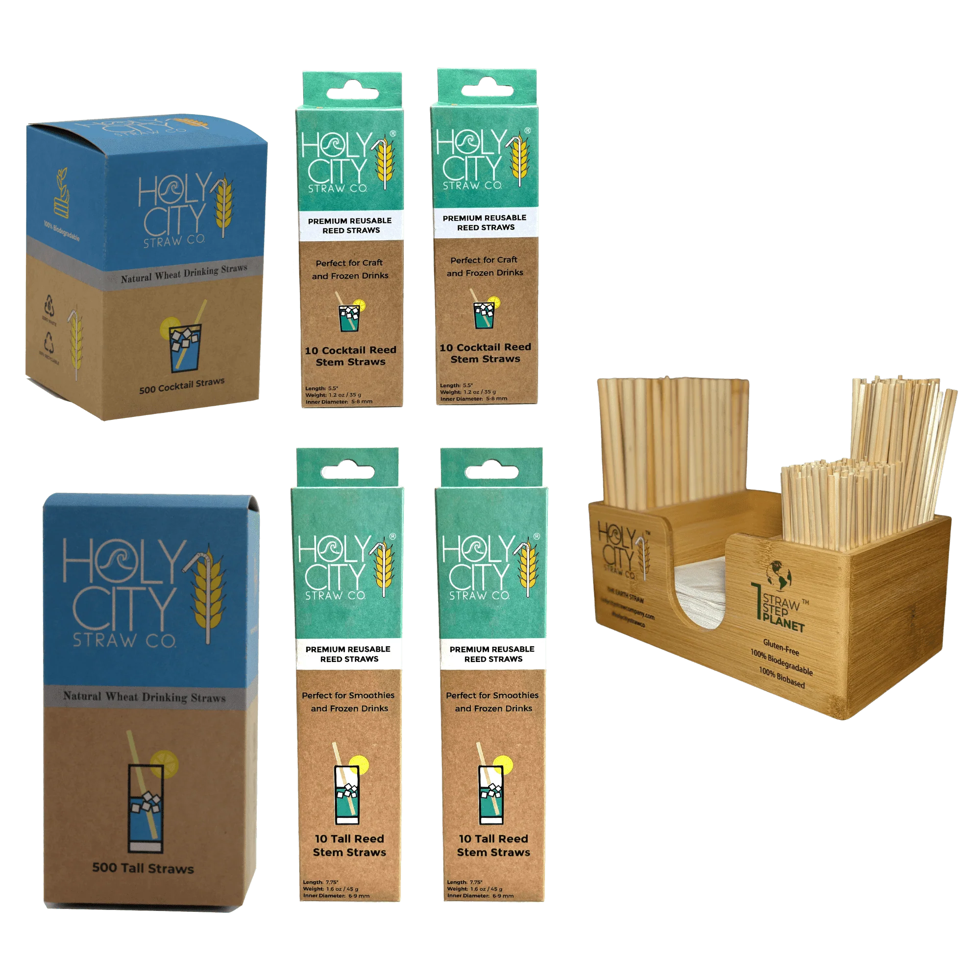 Premium Home Bar Starter Package by Holy City Straw Company - Image 6