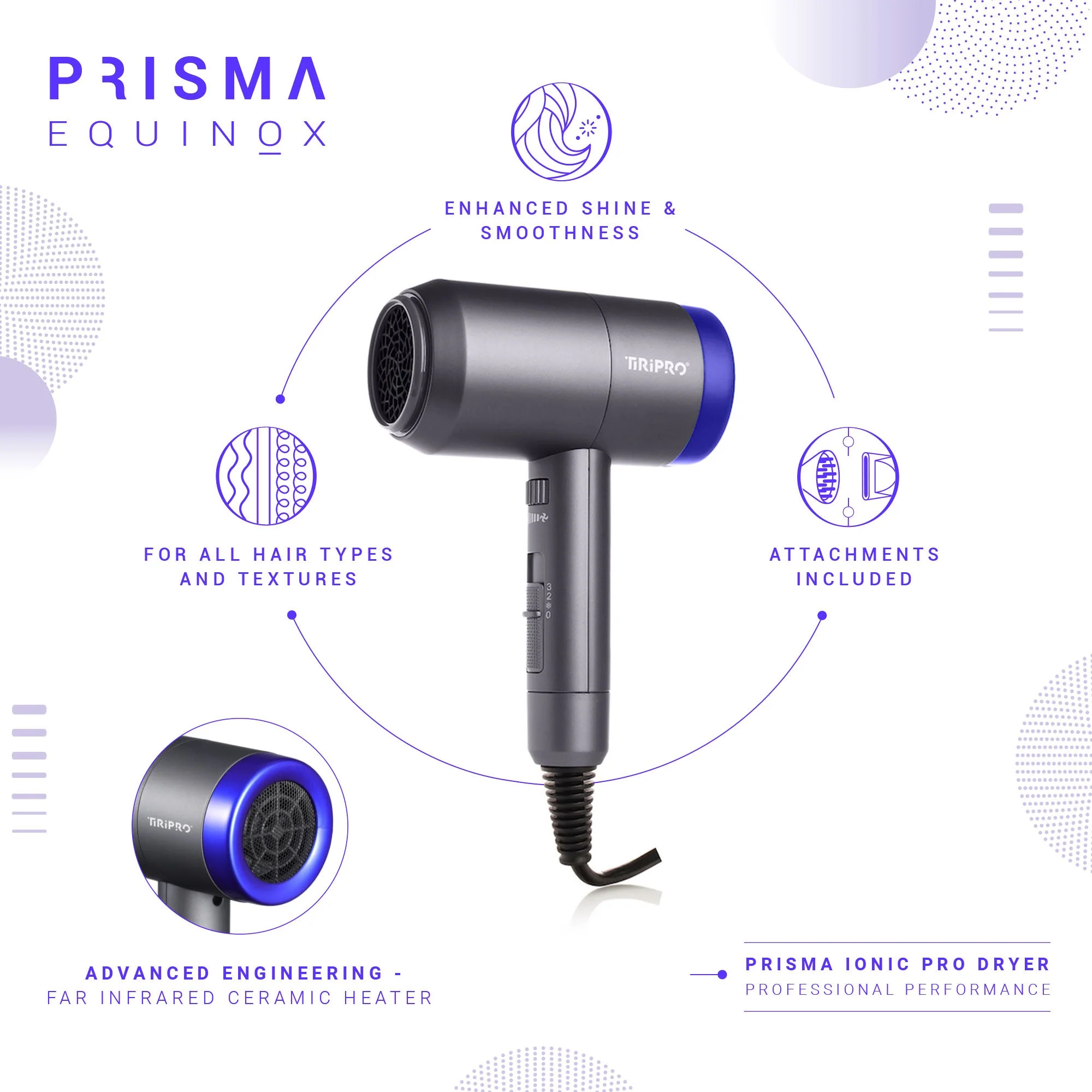 Prisma Pro Dryer with Adjustable Airflow Technology (Accessories Included) - Image 10