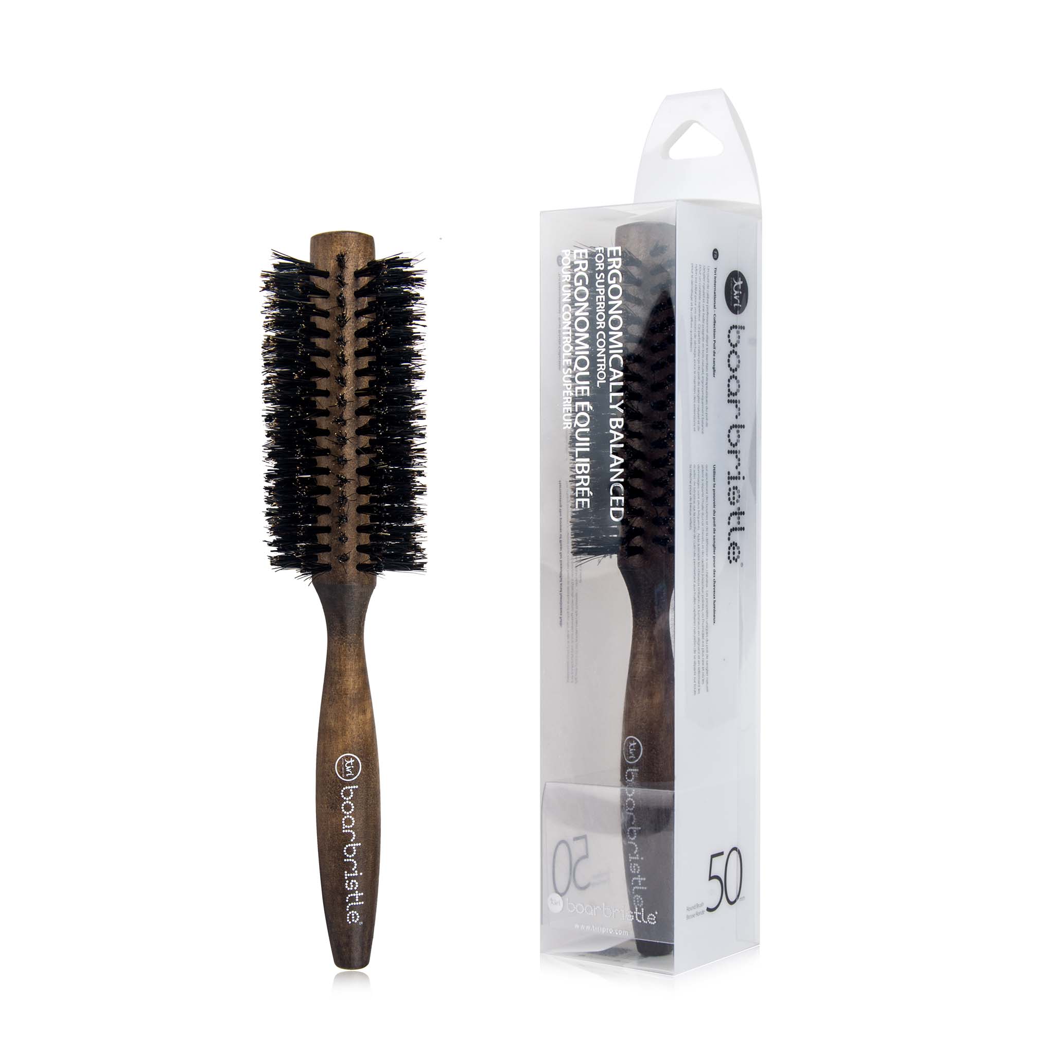 Professional Round Brush with Premium Boar Bristles - Image 3