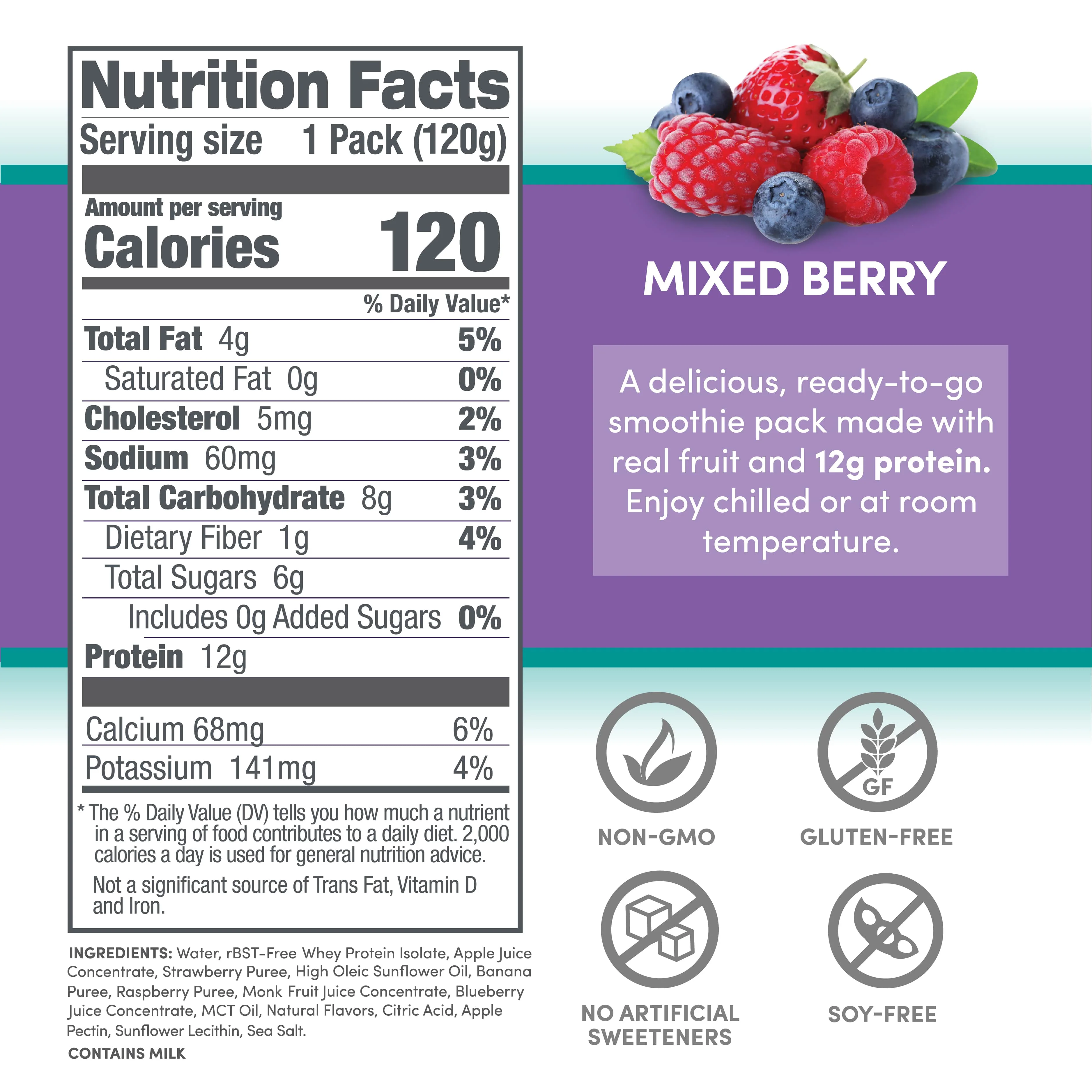 Protein Smoothie - Mixed Berry 12 pack - Image 2