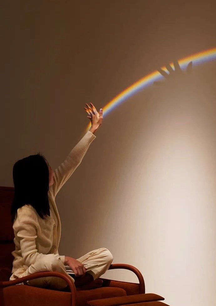 Rainbow Maker Projector Designer Table Lamp - Nature Inspired Modern Ambient Lighting - Image 2