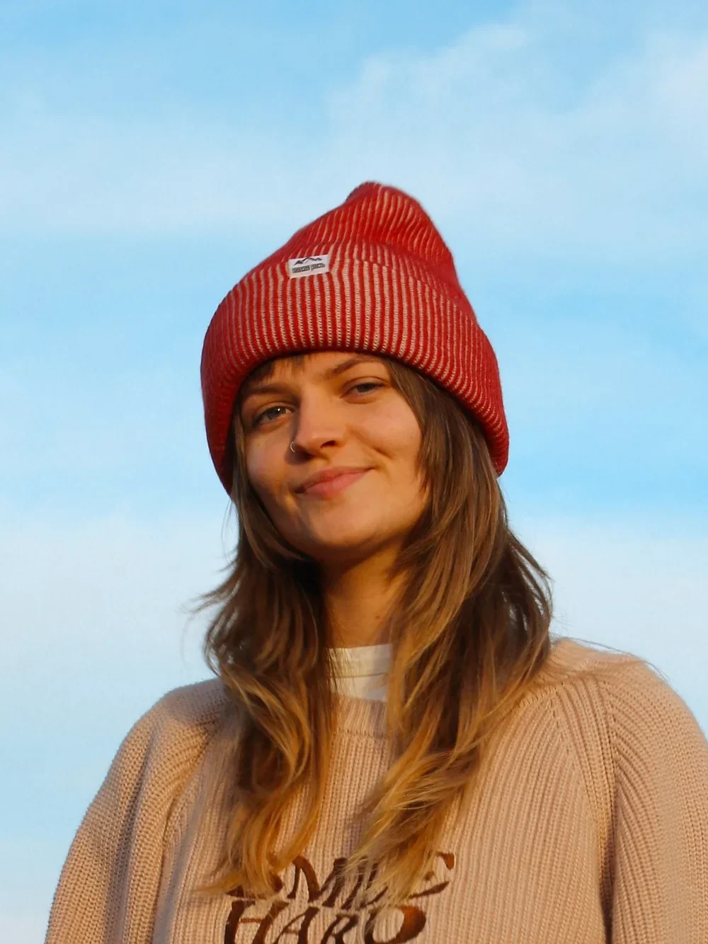 RED WOOL BEANIE - Image 3