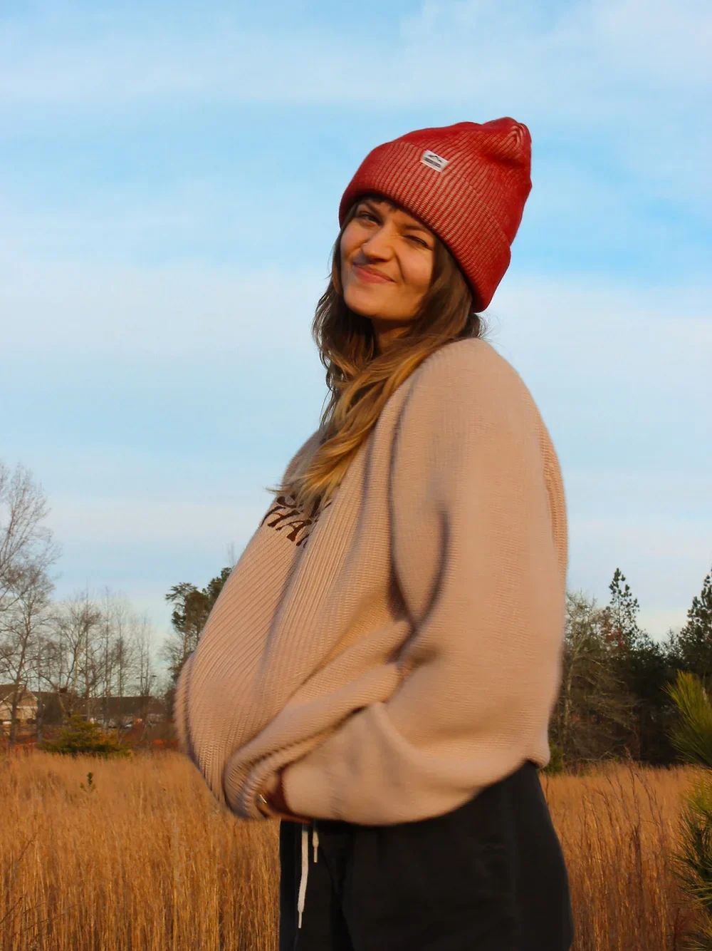 RED WOOL BEANIE - Image 4