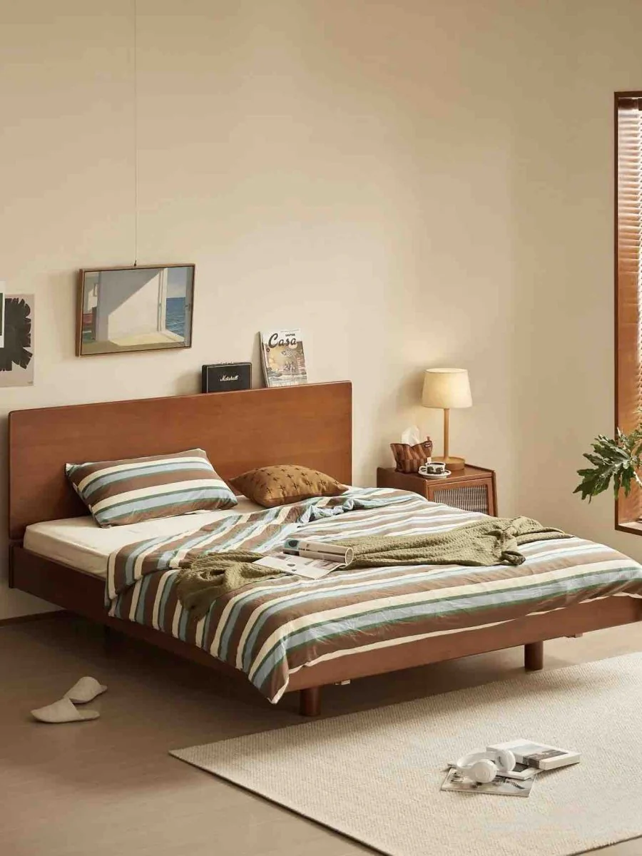 Retro Earthy Tone Stripe Duvet Cover Set with Pillowcases, 100% Cotton - Image 10