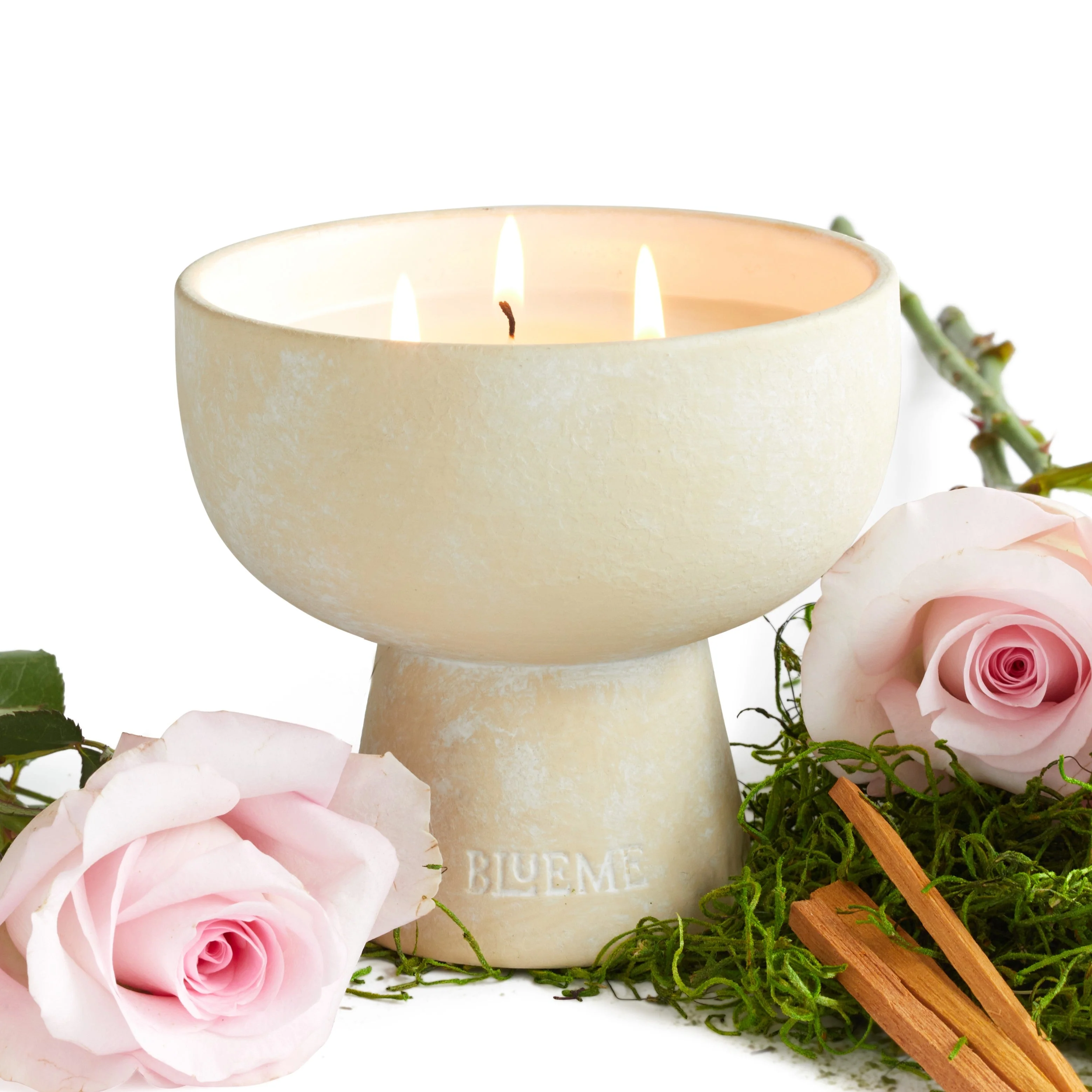Romance - Ceramic Refillable Candle - Oakmoss & Sandalwood - Image 2