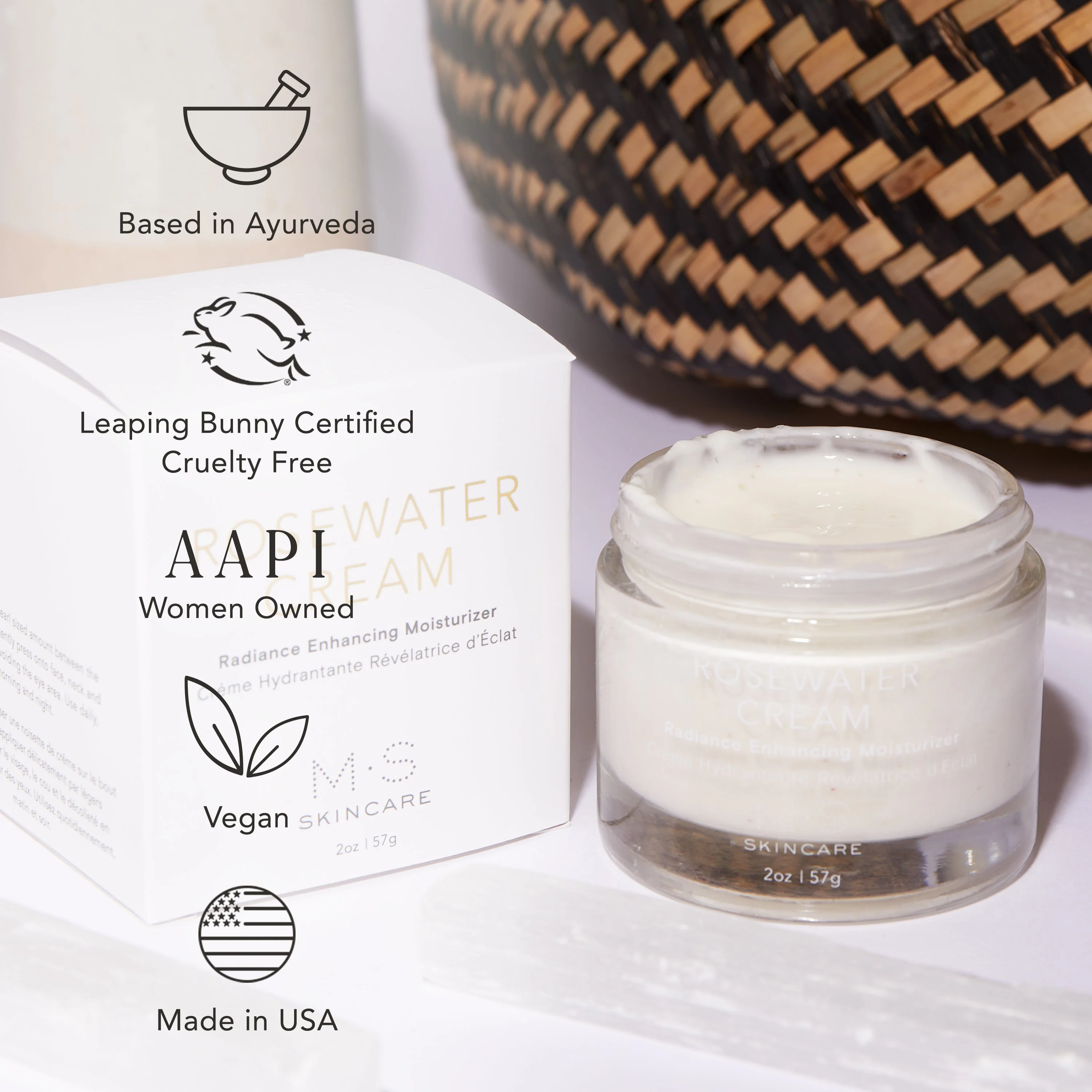 ROSEWATER CREAM | Radiance Enhancing Moisturizer by M.S. Skincare - Image 3
