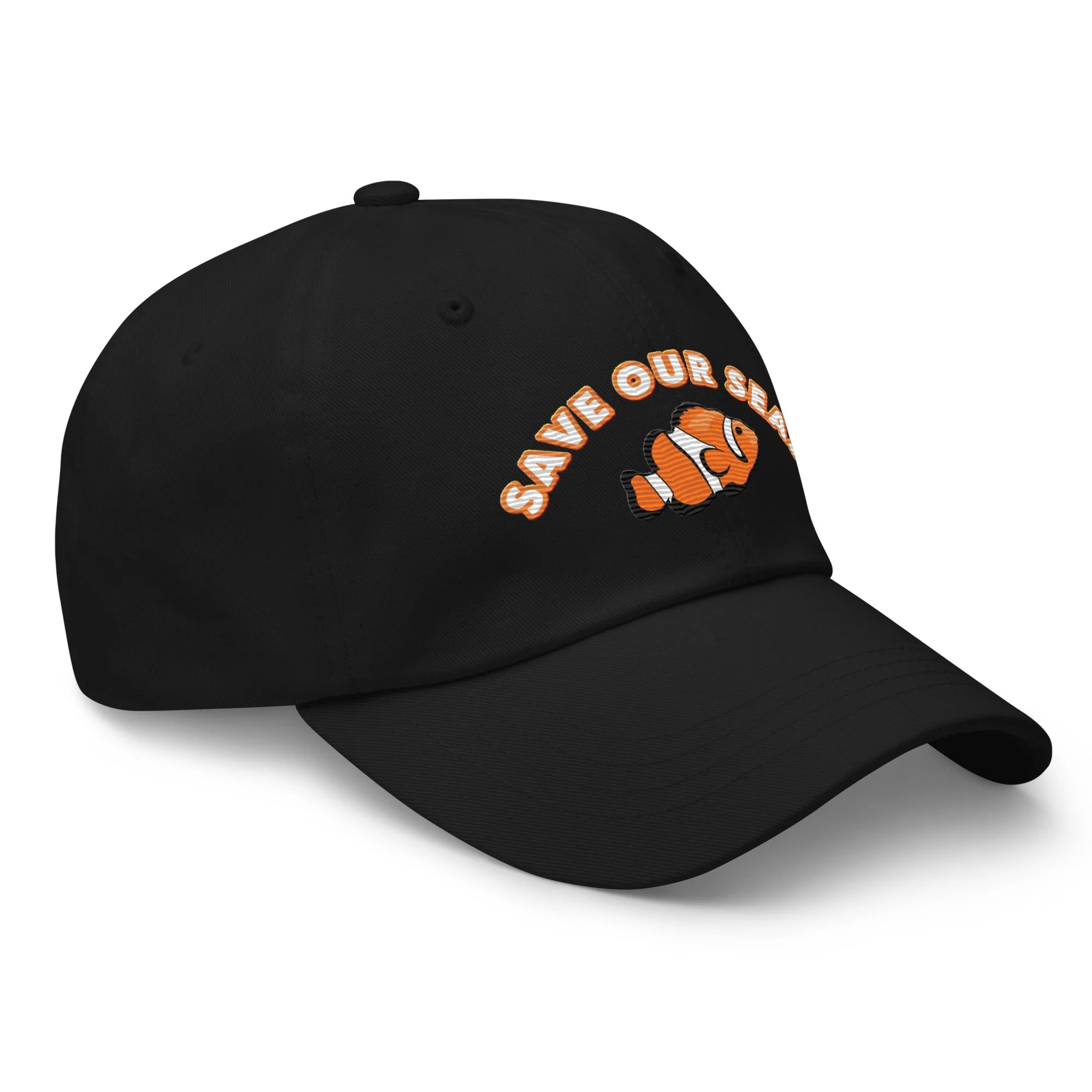 Save Our Seas Clownfish Dad hat: Pulls 4 pounds of ocean plastic! - Image 2