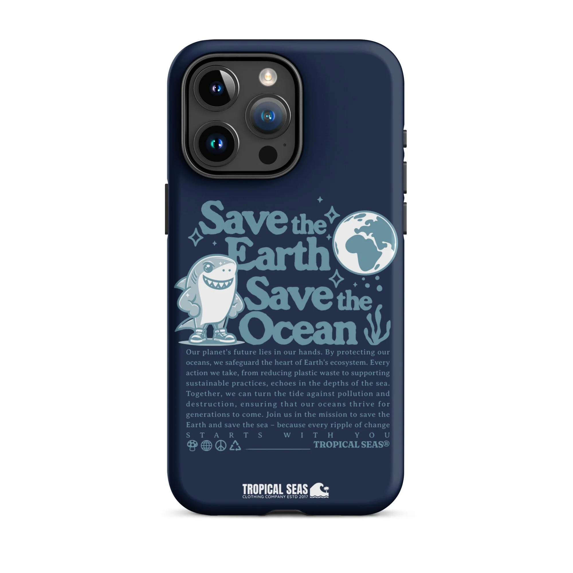 Save the Earth and Seas Tough Case for iPhoneĀ® - Image 2