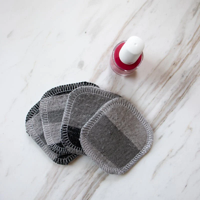 Scrap Felt Polish Pads: Set of 4 - Zero Waste Upcycled - Image 2