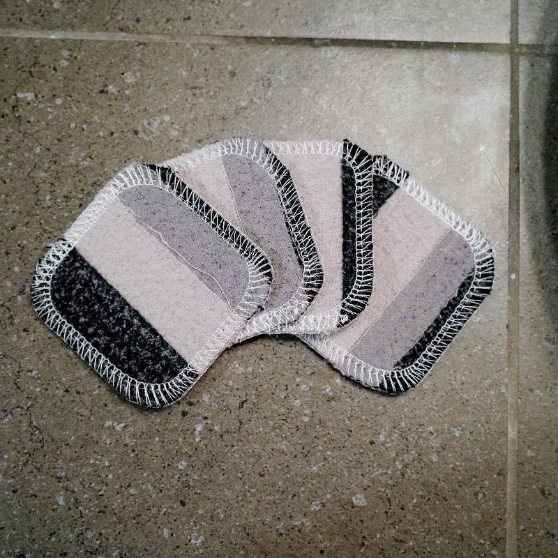 Scrap Felt Polish Pads: Set of 4 - Zero Waste Upcycled - Image 3