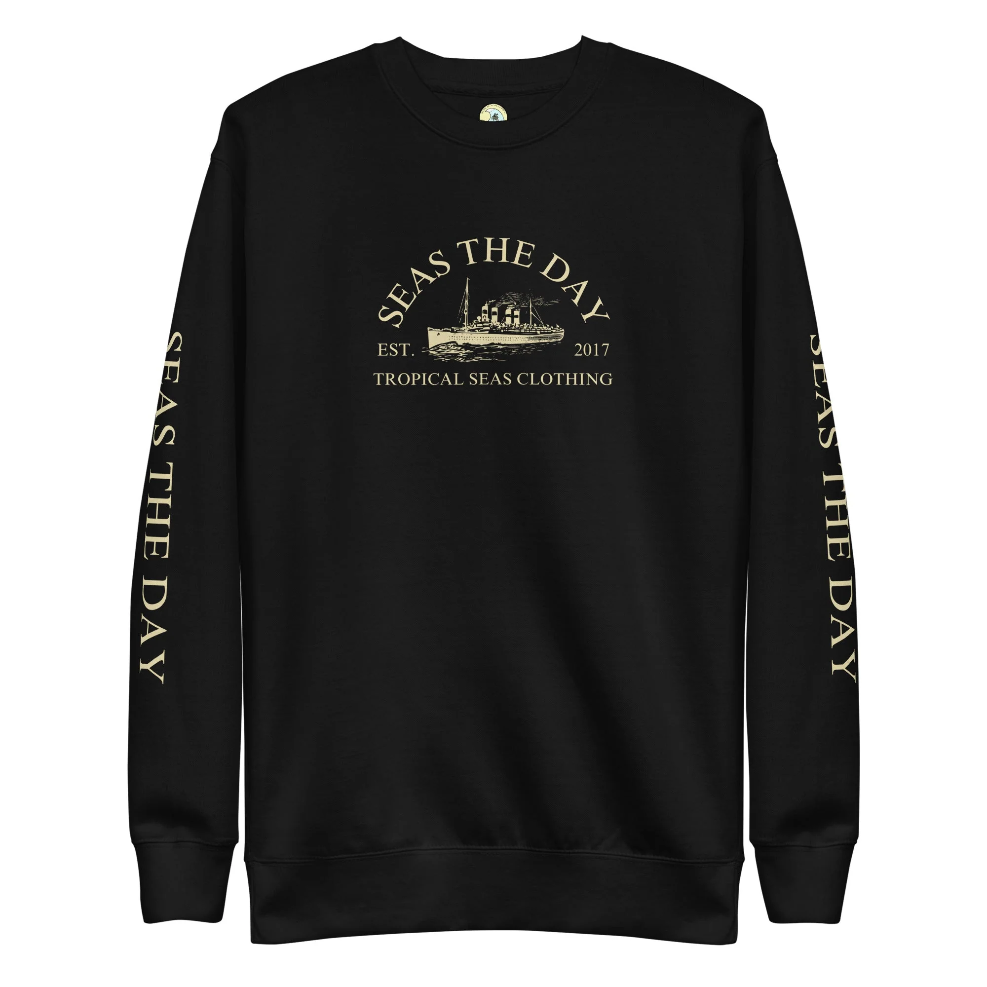 Seas The Day Ship Premium Sweatshirt - Image 3