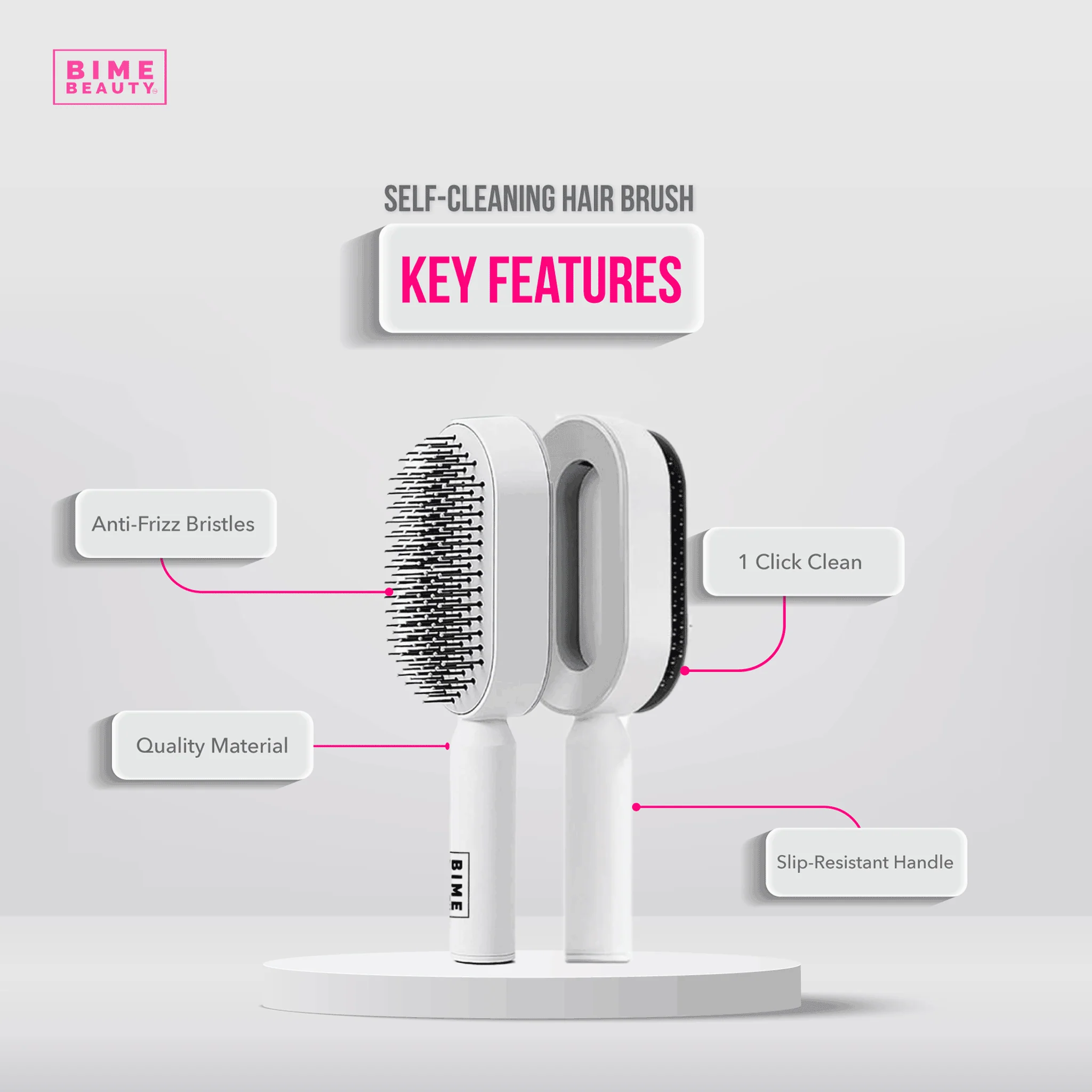 Self-Cleaning Hair Brush - Image 3