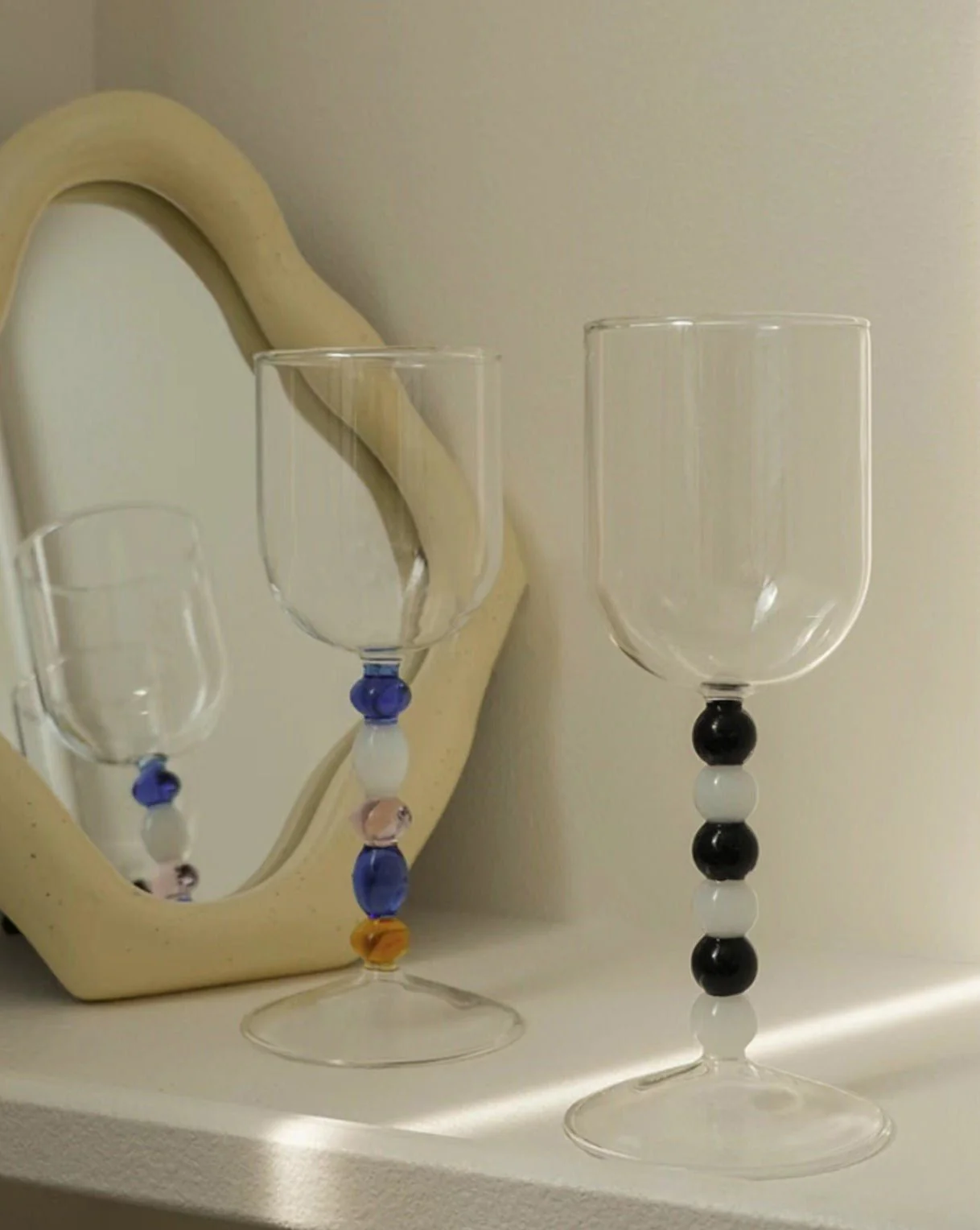 Set of 2 Pcs Gemstone Bordeaux Wine Glasses Set ( $24.9 each ) - Goblets for Red or White Wine - Image 5
