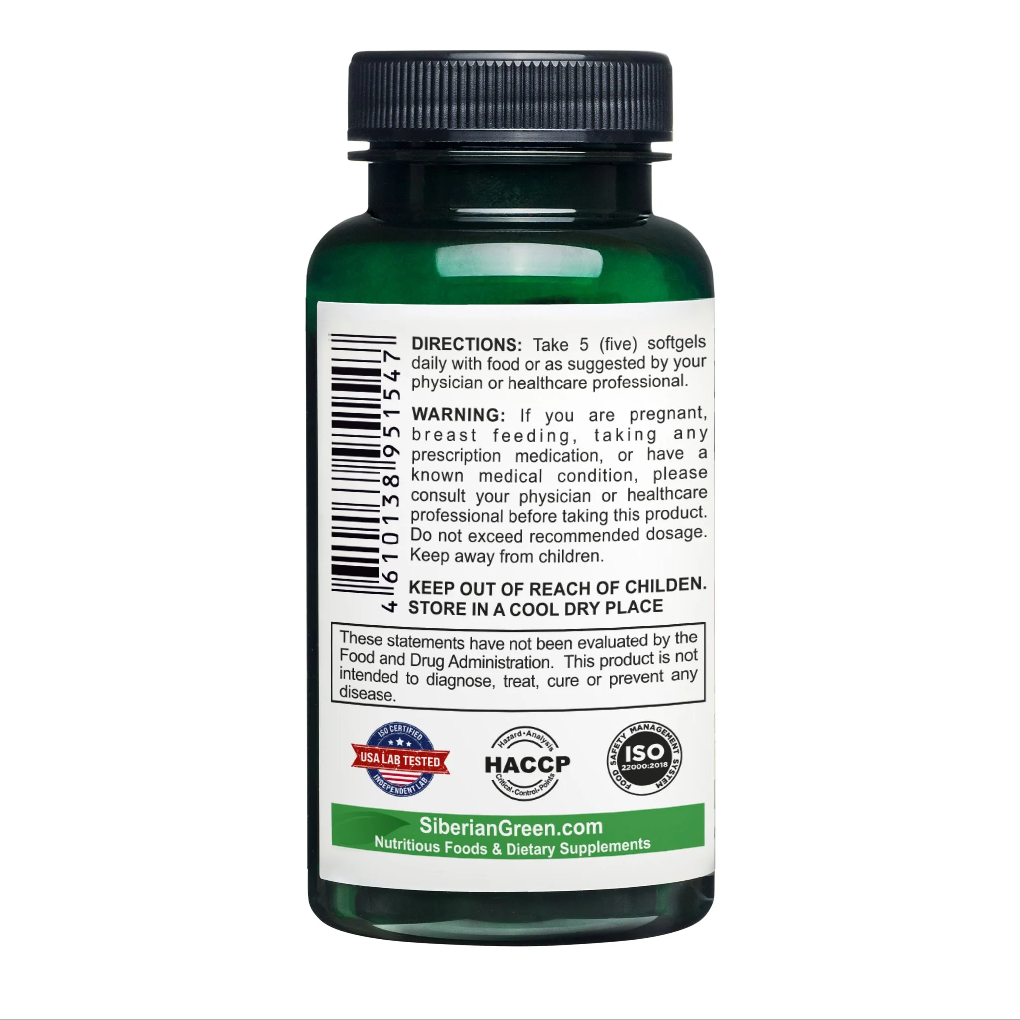 Siberian Green Amaranth Seed Oil Capsules – 200 Softgels | Cold Pressed & Unrefined - Image 4