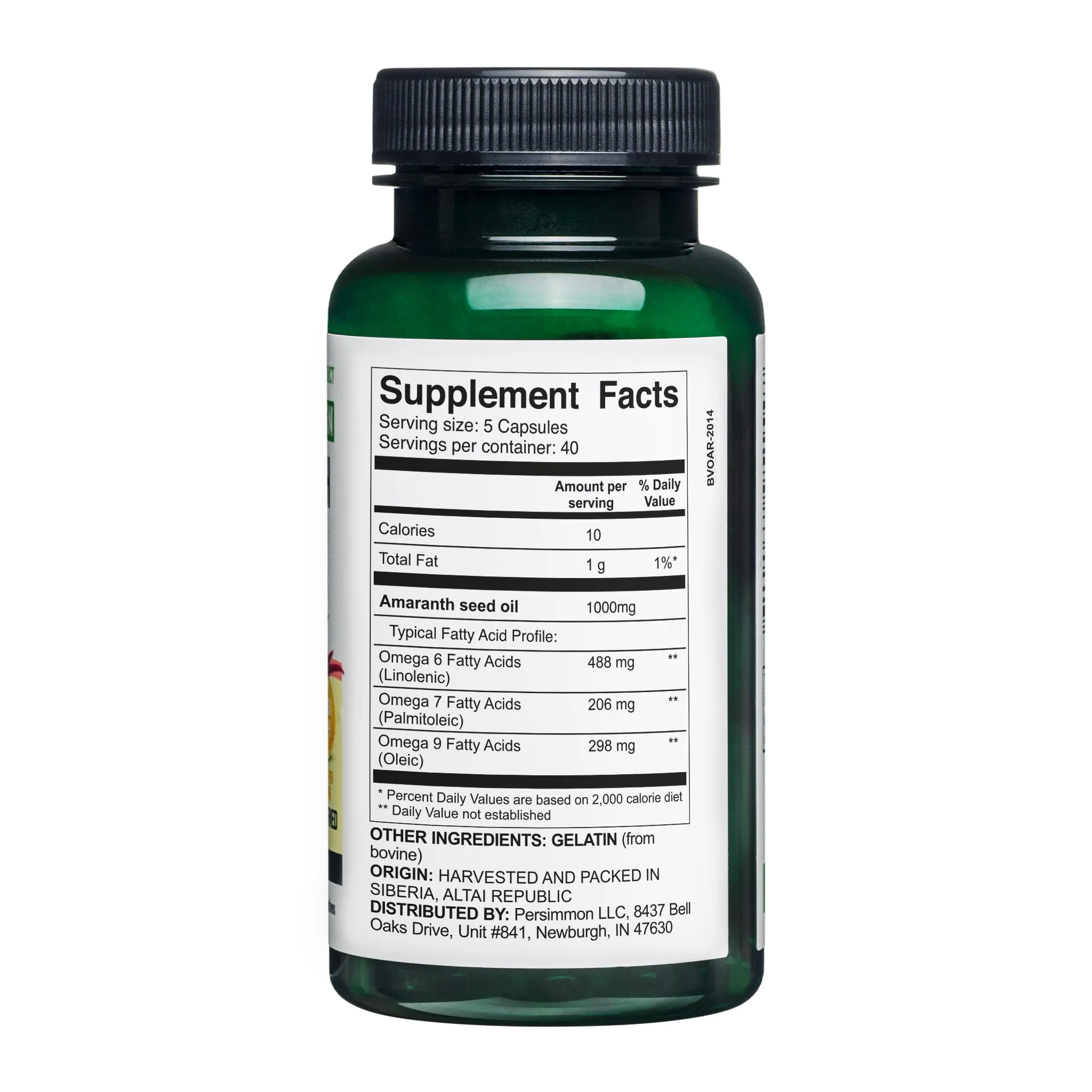 Siberian Green Amaranth Seed Oil Capsules – 200 Softgels | Cold Pressed & Unrefined - Image 5