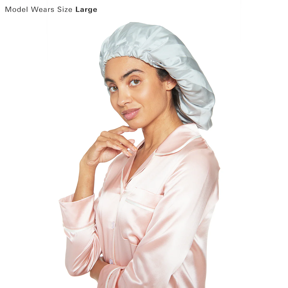 Silk Night Sleeping Cap Bonnet with Comfort Elastic Band - Image 20