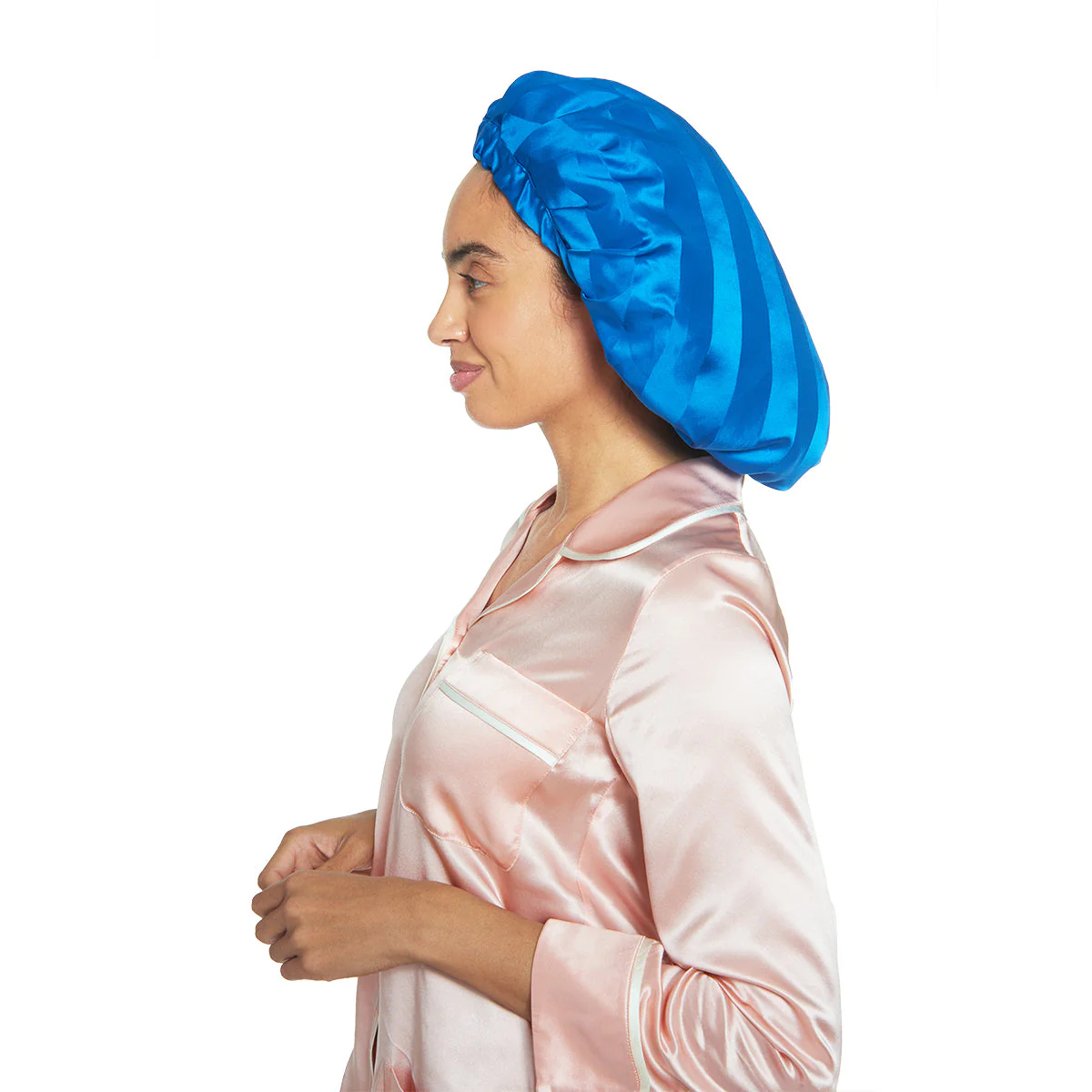 Silk Night Sleeping Cap Bonnet with Comfort Elastic Band - Image 27