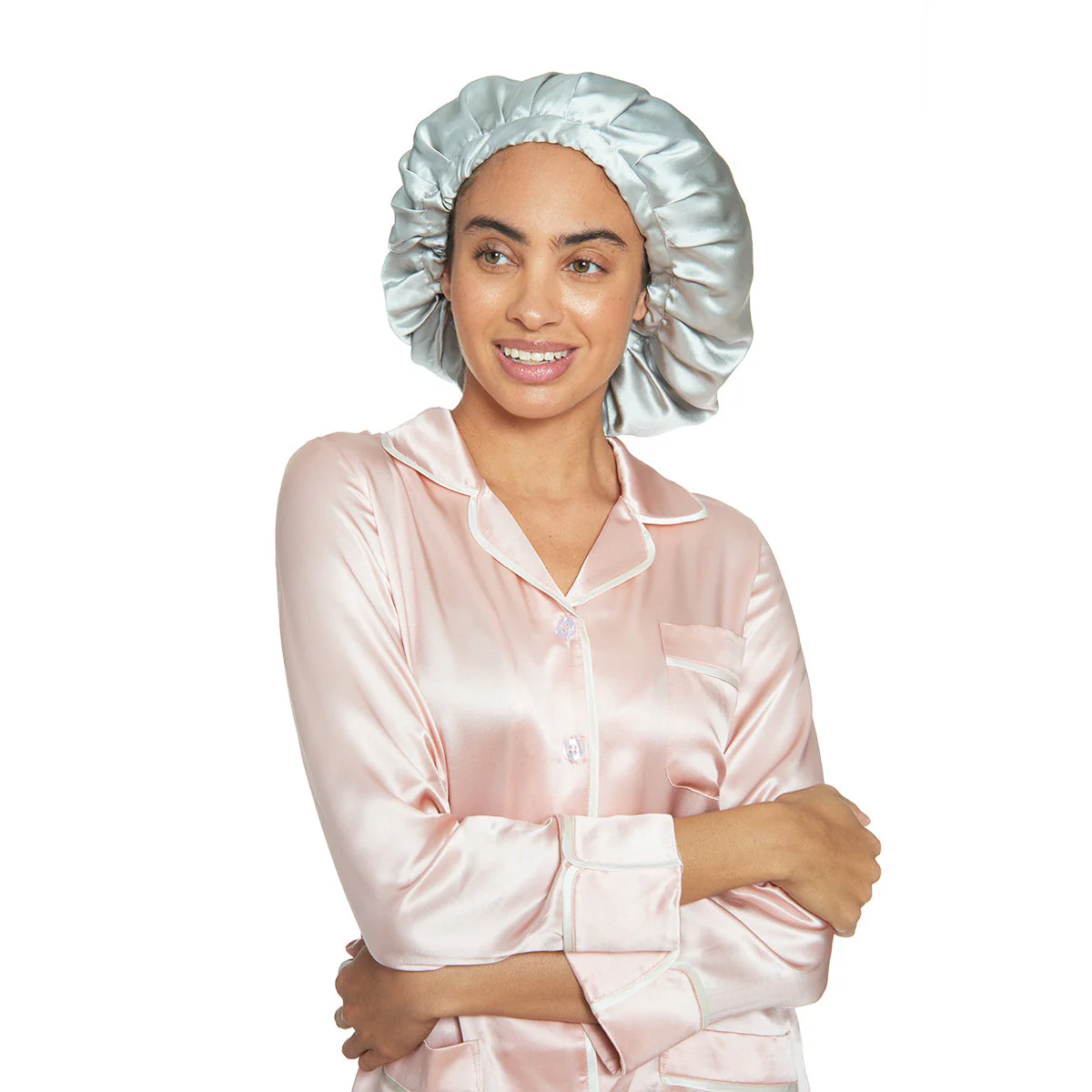 Silk Night Sleeping Cap Bonnet with Comfort Elastic Band - Image 41