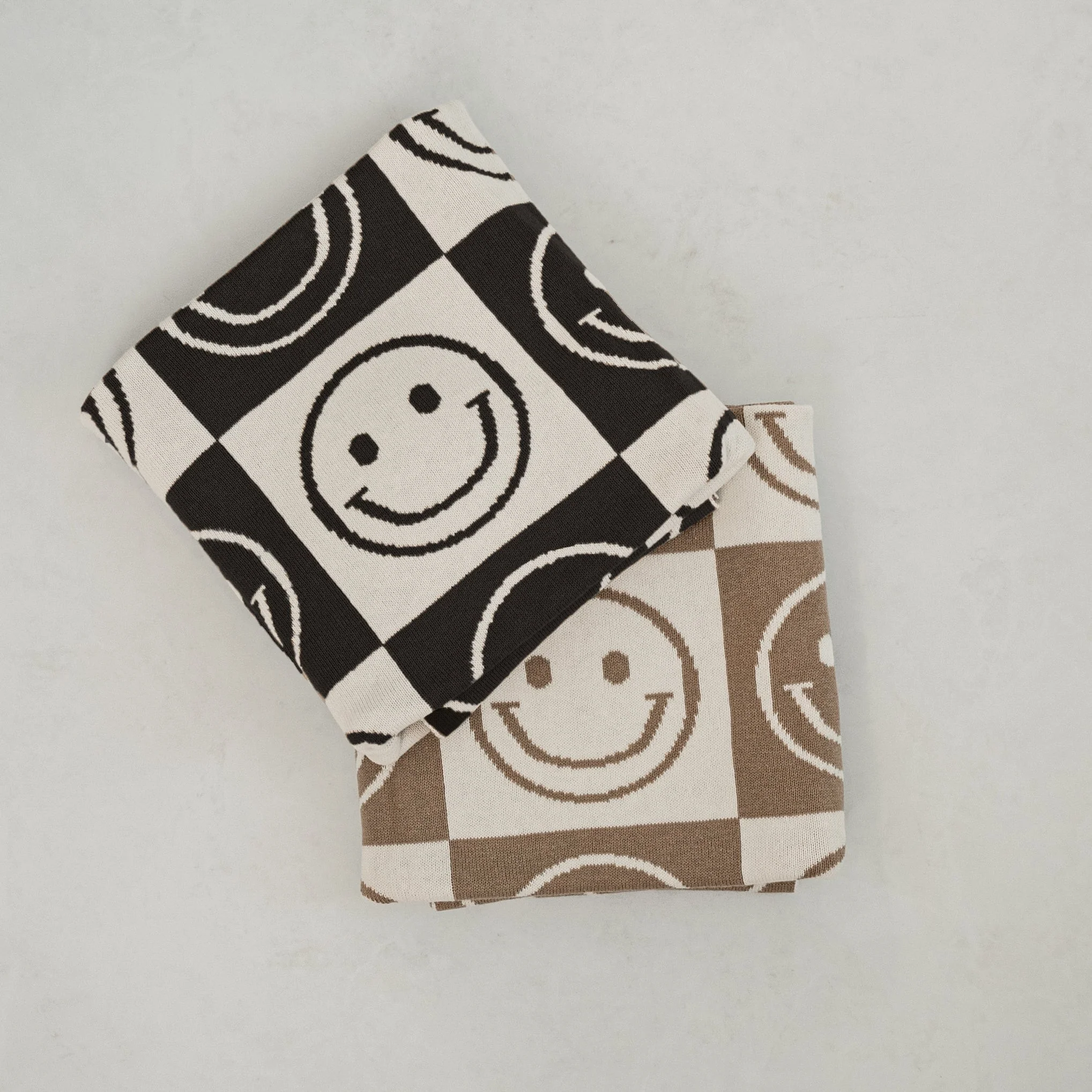 Smiley Knit Blanket - Image 2