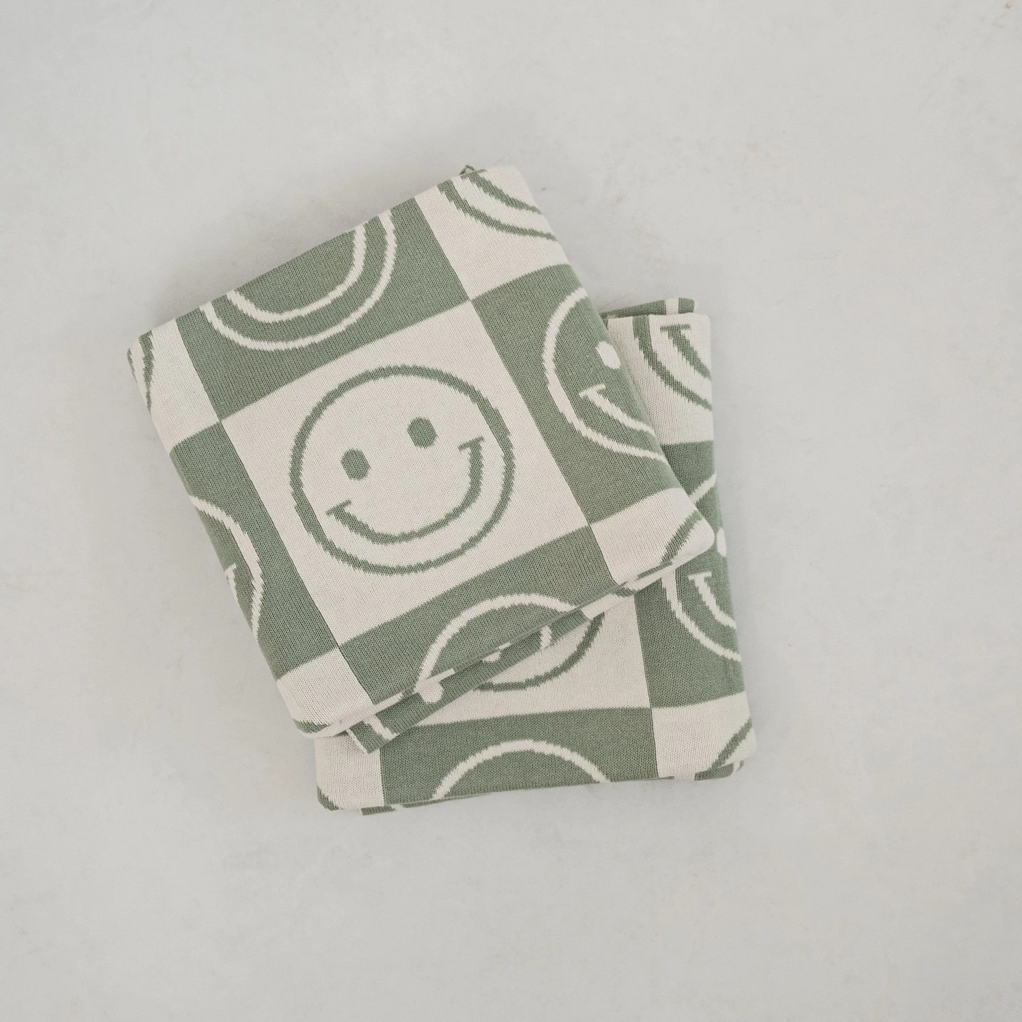 Smiley Knit Blanket - Image 7