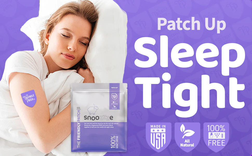 Snooze Melatonin Sleep Patches  - Travel 8 Pack - Image 4