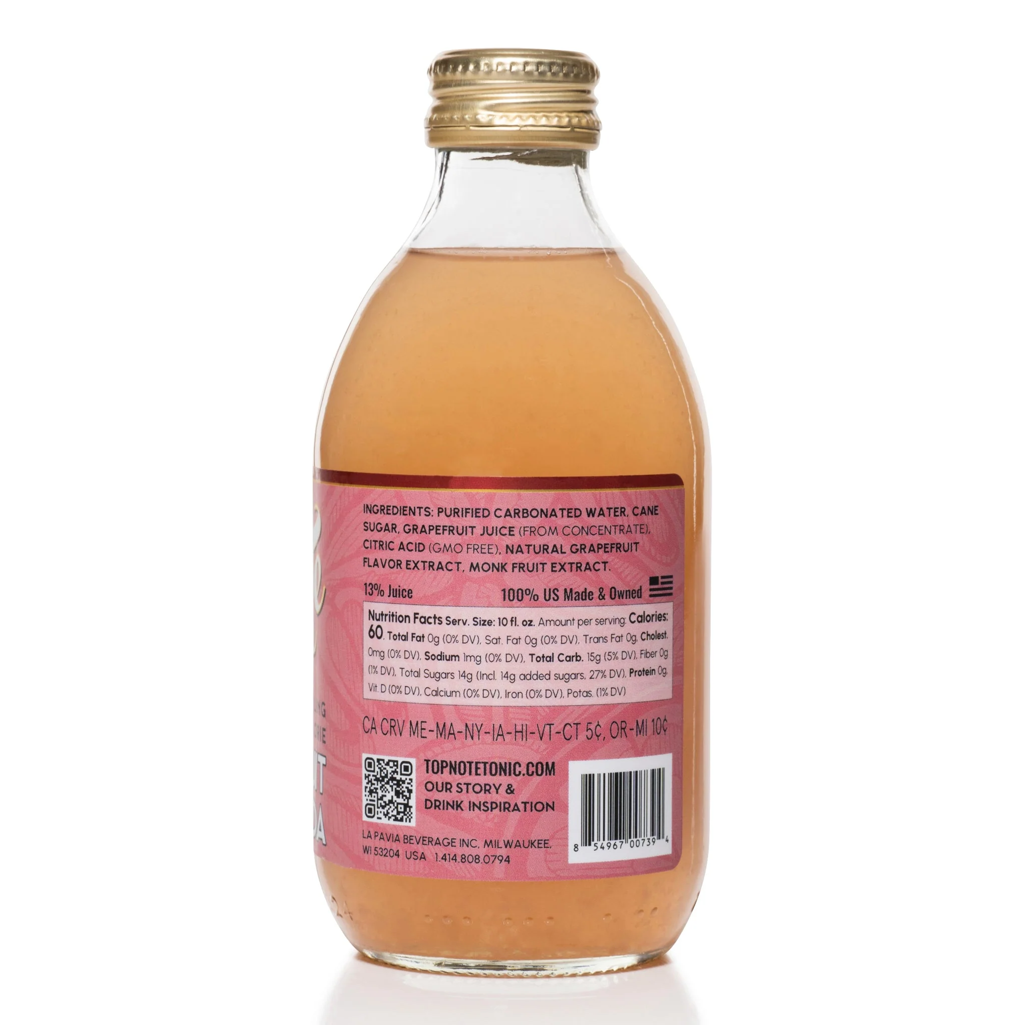 Sparkling Grapefruit Soda by Top Note Tonic Store - Image 4