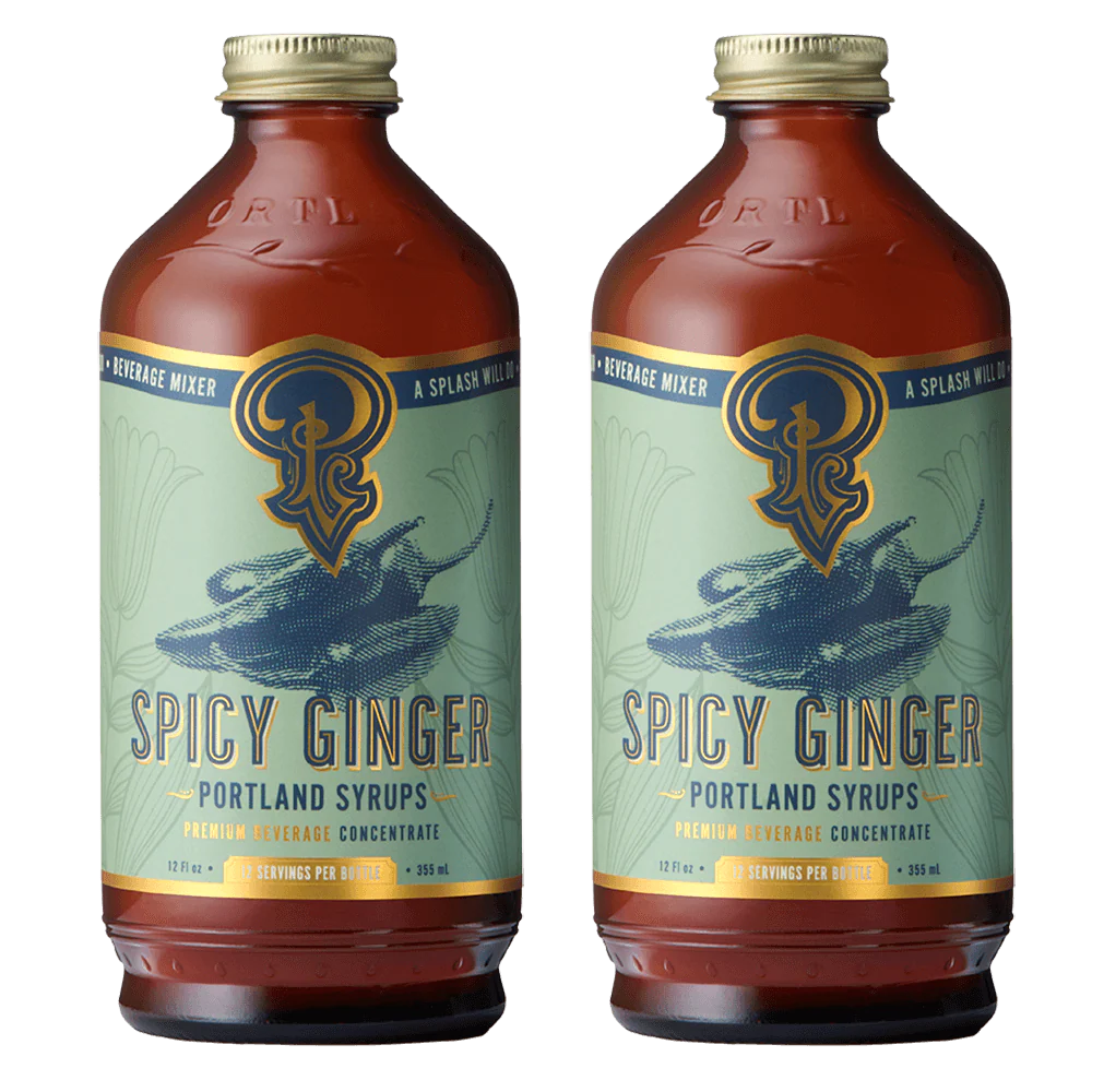 Spicy Ginger Syrup two-pack by Portland Syrups