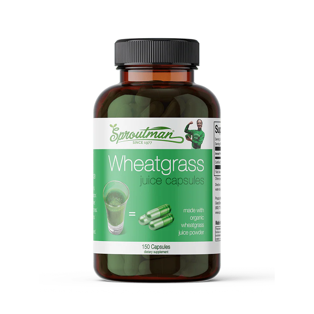 Sproutman's Wheatgrass Juice Capsules
