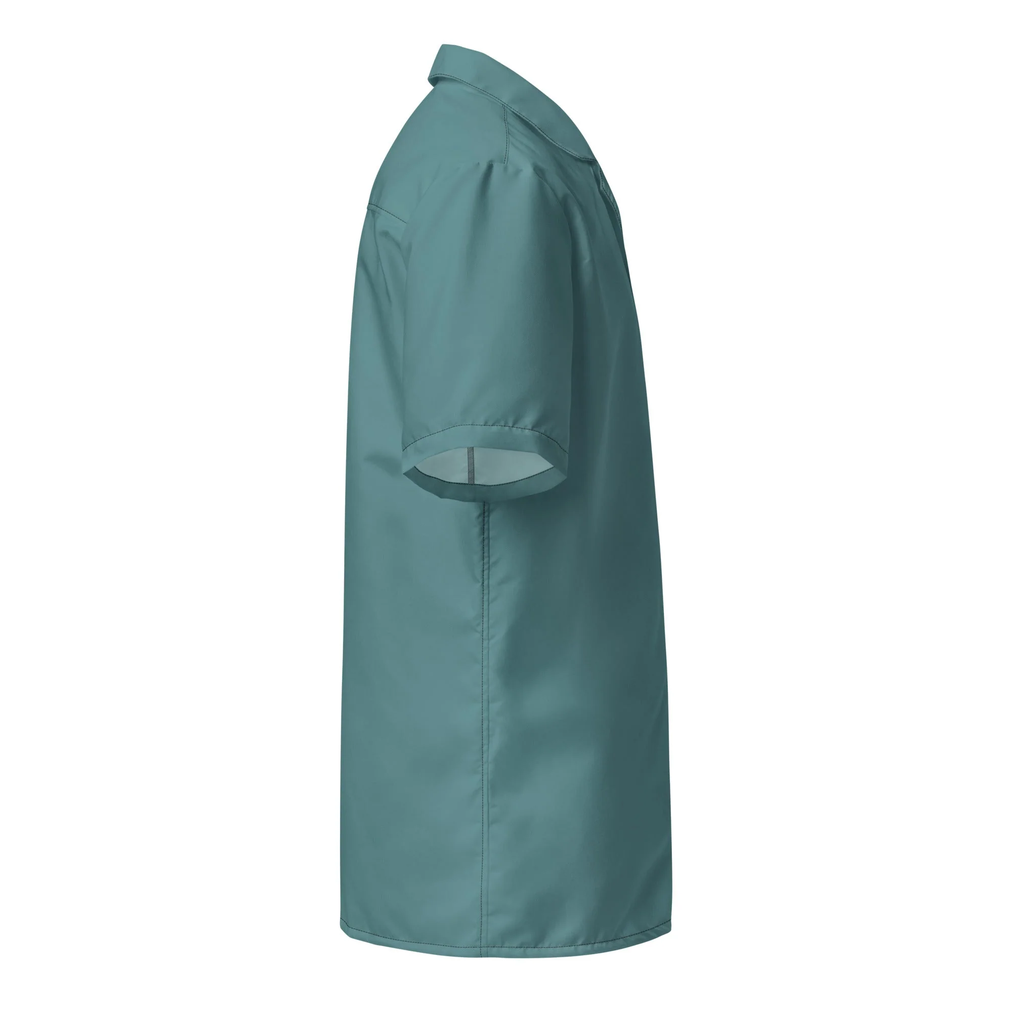 Stylish Ocean Green Camp Shirt | Recycled Polyester, 2 lbs Ocean Plastic Removal, Perfect for Men, Travelers, and Beach Lovers - Image 6