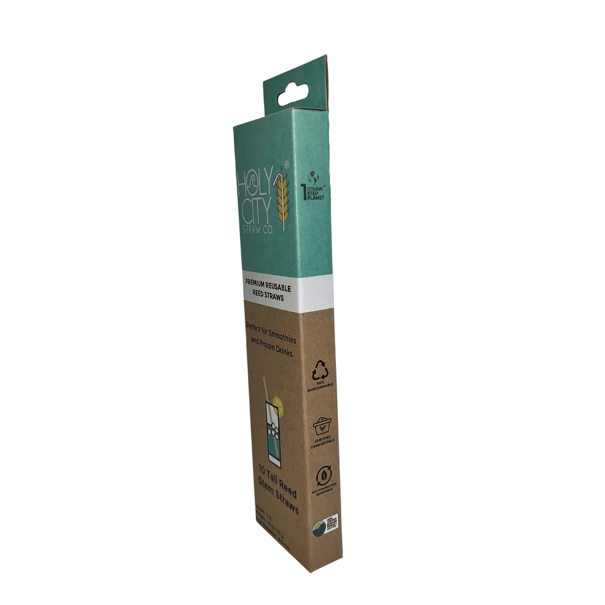 Tall Reed Stem Drinking Straws | Inner pack | 20 x 10ct. Boxes by Holy City Straw Company - Image 11