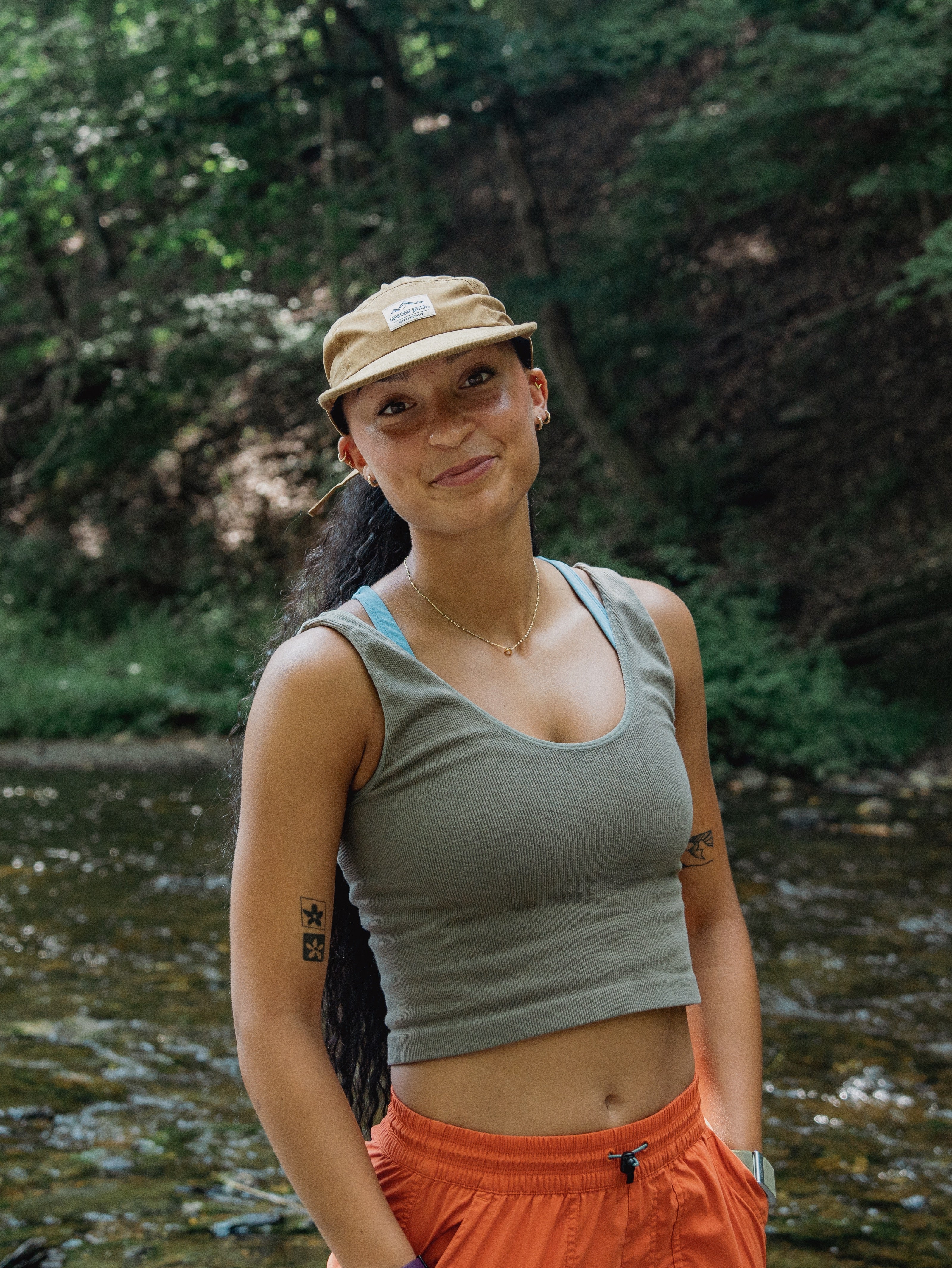 TAN & BROWN 5-PANEL HAT - Image 2