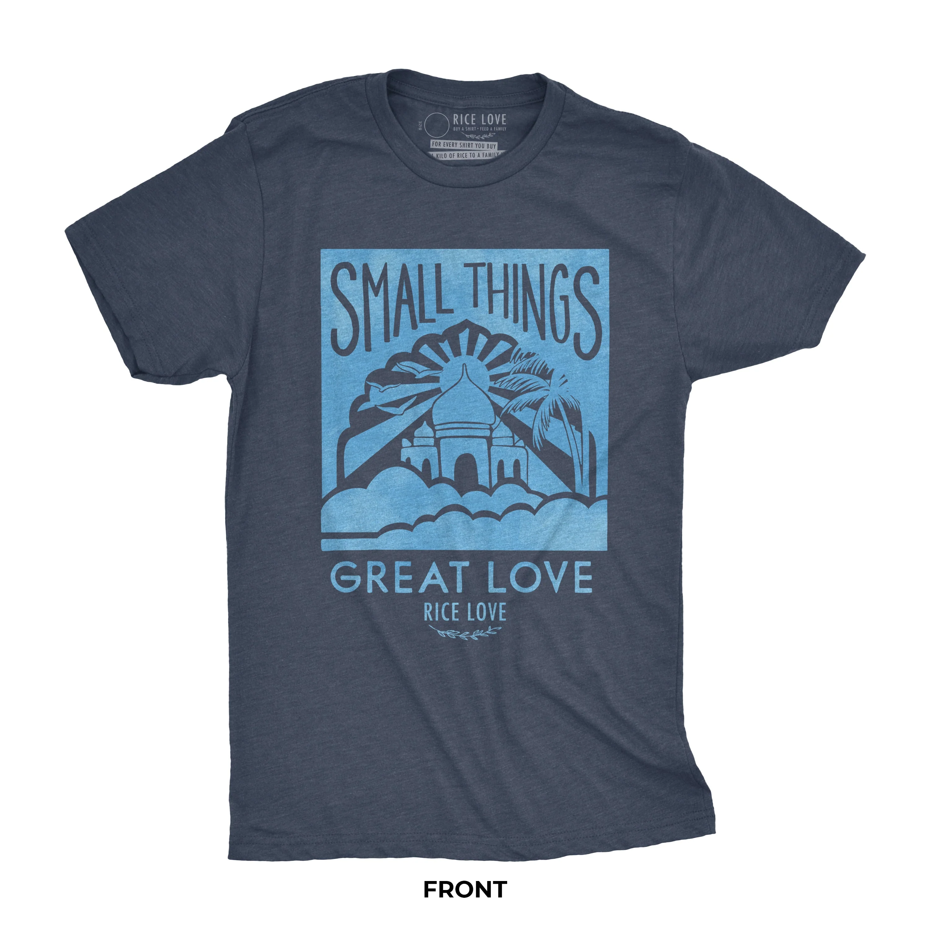 Tee - Premium Tri-Blend - Taj Mahal by Rice Love - Image 6