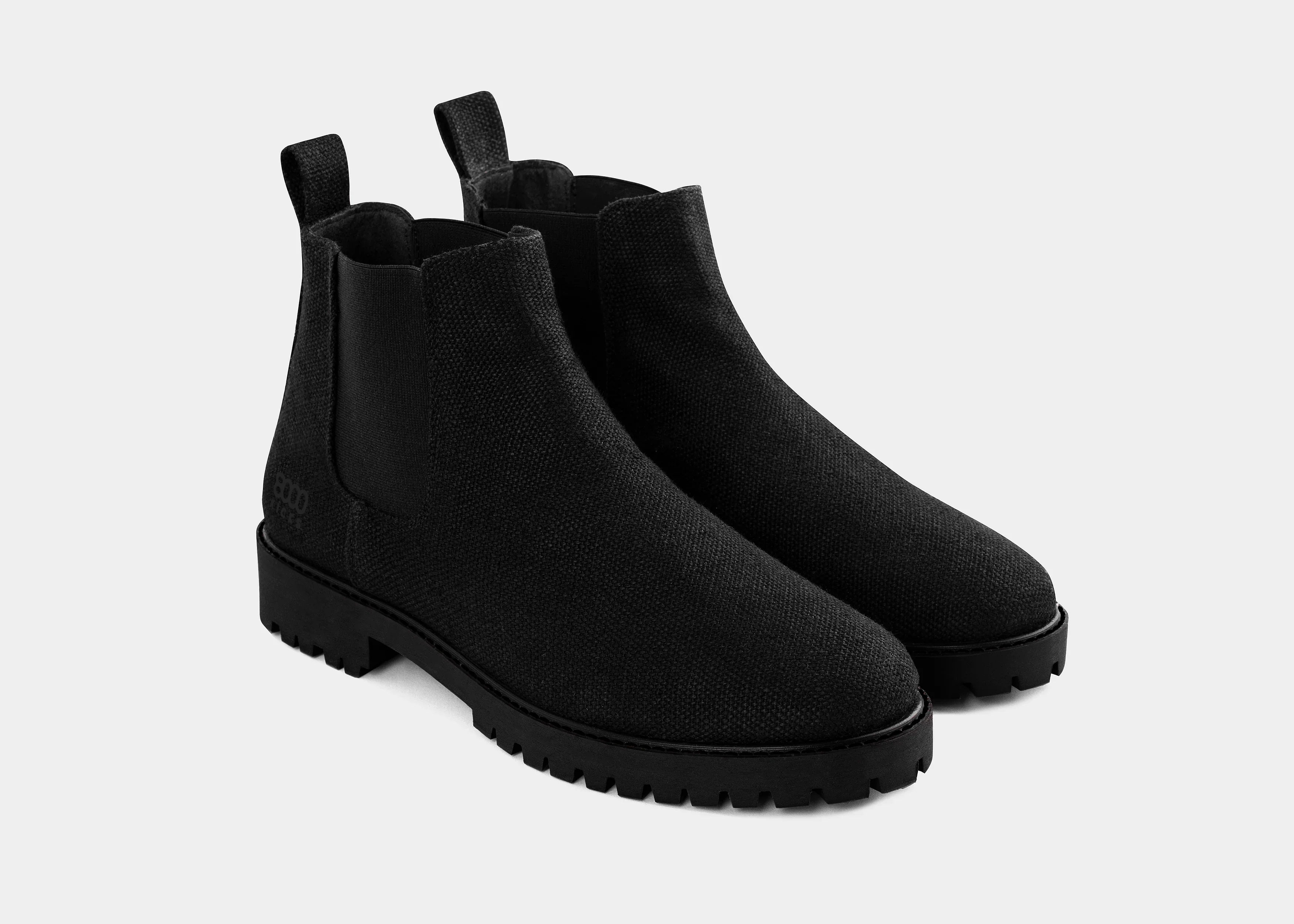 The Crossover Hemp Chelsea for Men in Full Black - Image 2
