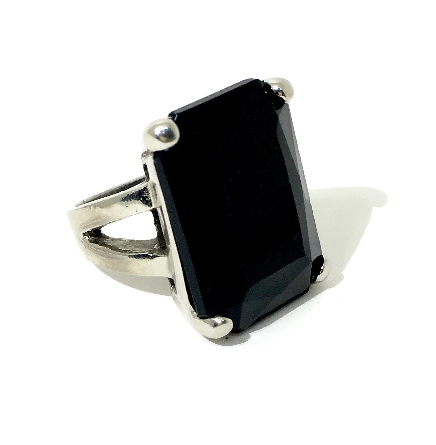 The Urban Charm Jet Black Crystal Signature Statement Ring by The Urban Charm - Image 2