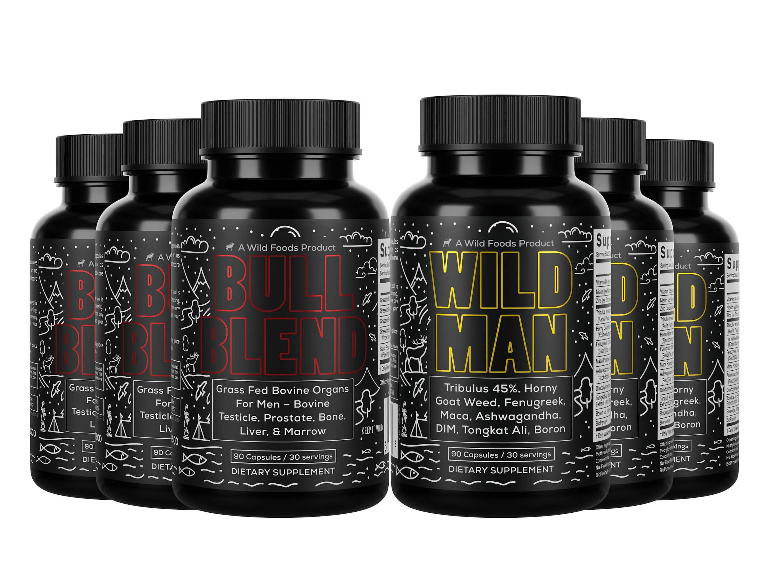 The Wild Man Stack: Bull Blend Organs Complex + Wild Man Herbal Testosterone Blend by Wild Foods - Image 10