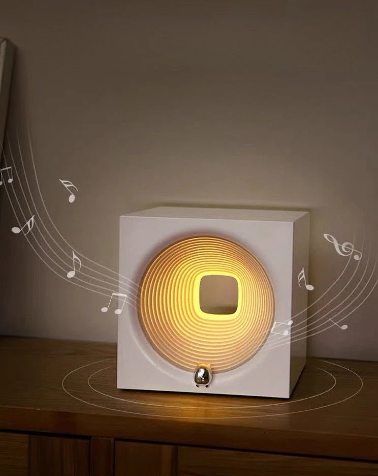 Time Machine Sleep Inducing Bedside Lamp with Speaker - Dimmable Sleep Aid Night Light - Image 3