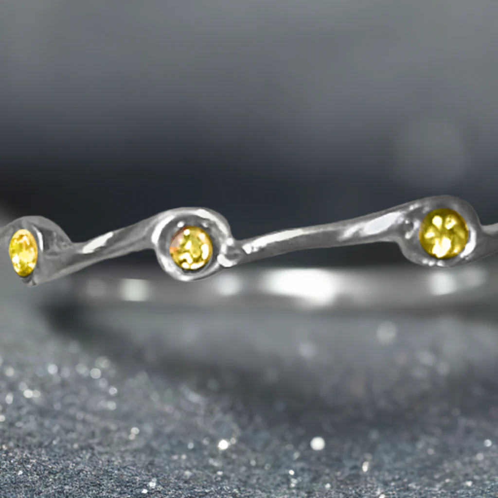 Topaz Birthstone Stacker Ring by The Urban Charm - Image 4
