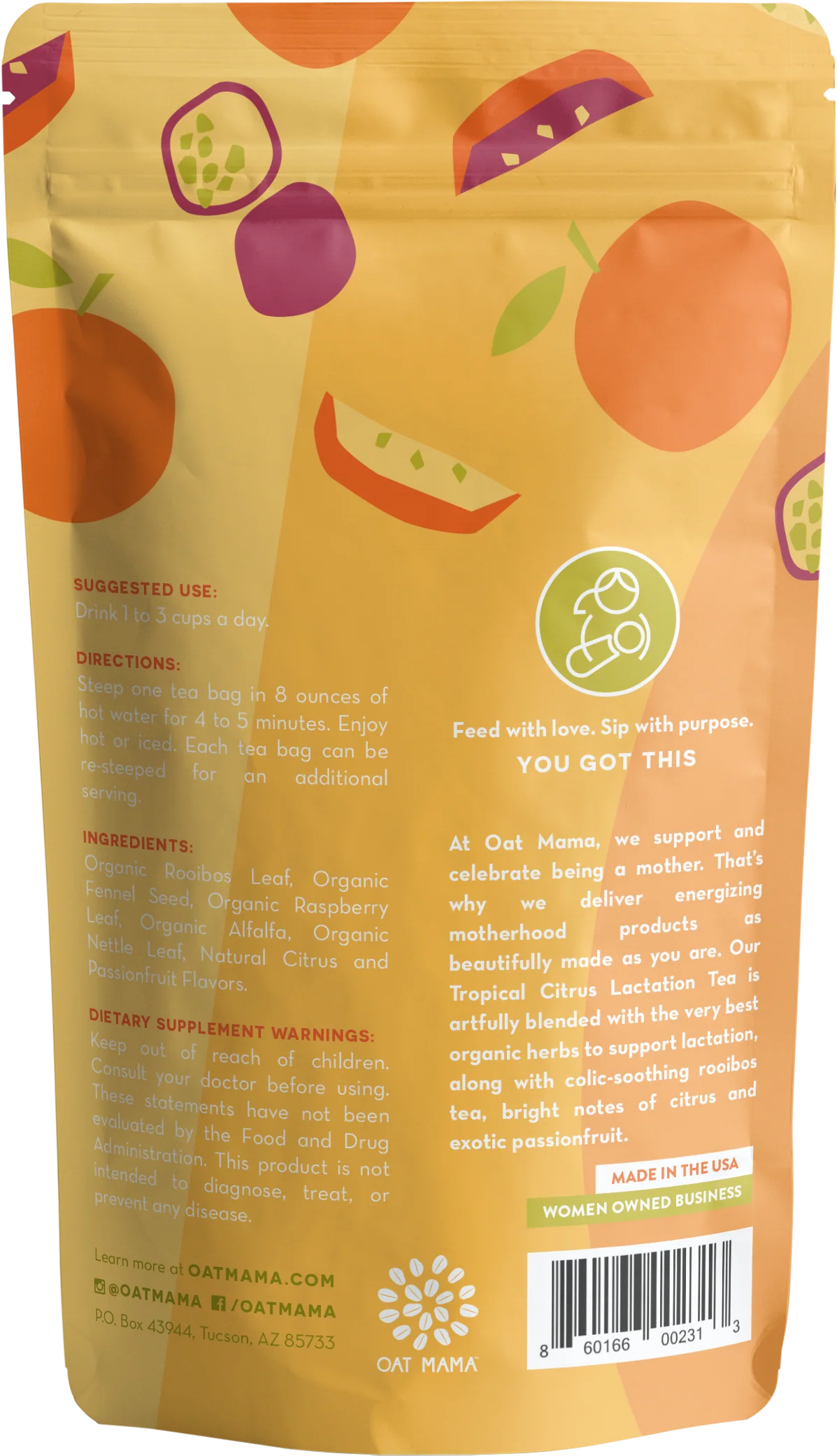 Tropical Citrus Lactation Tea by Oat Mama - Image 2