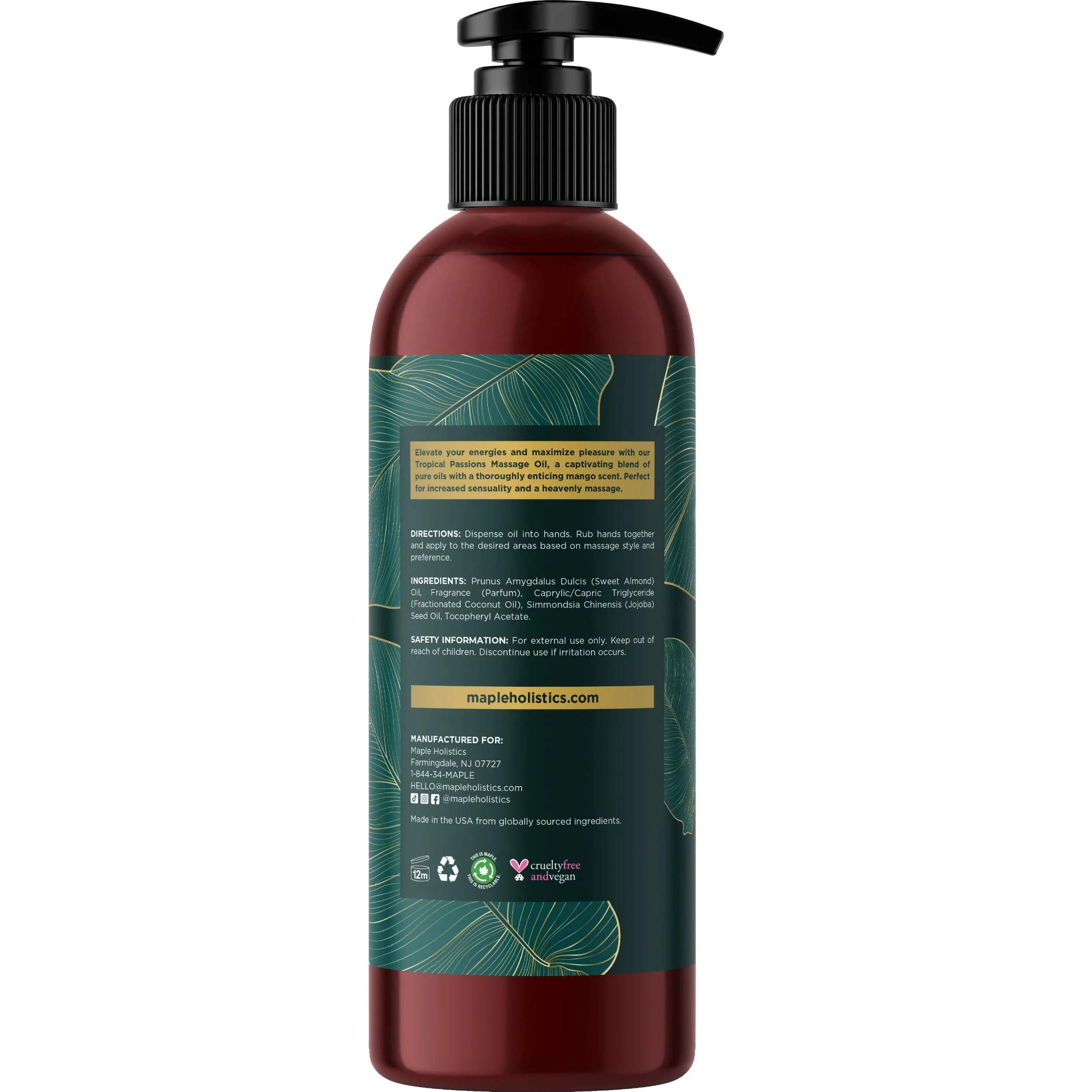 Tropical Passions Massage Oil - Image 4