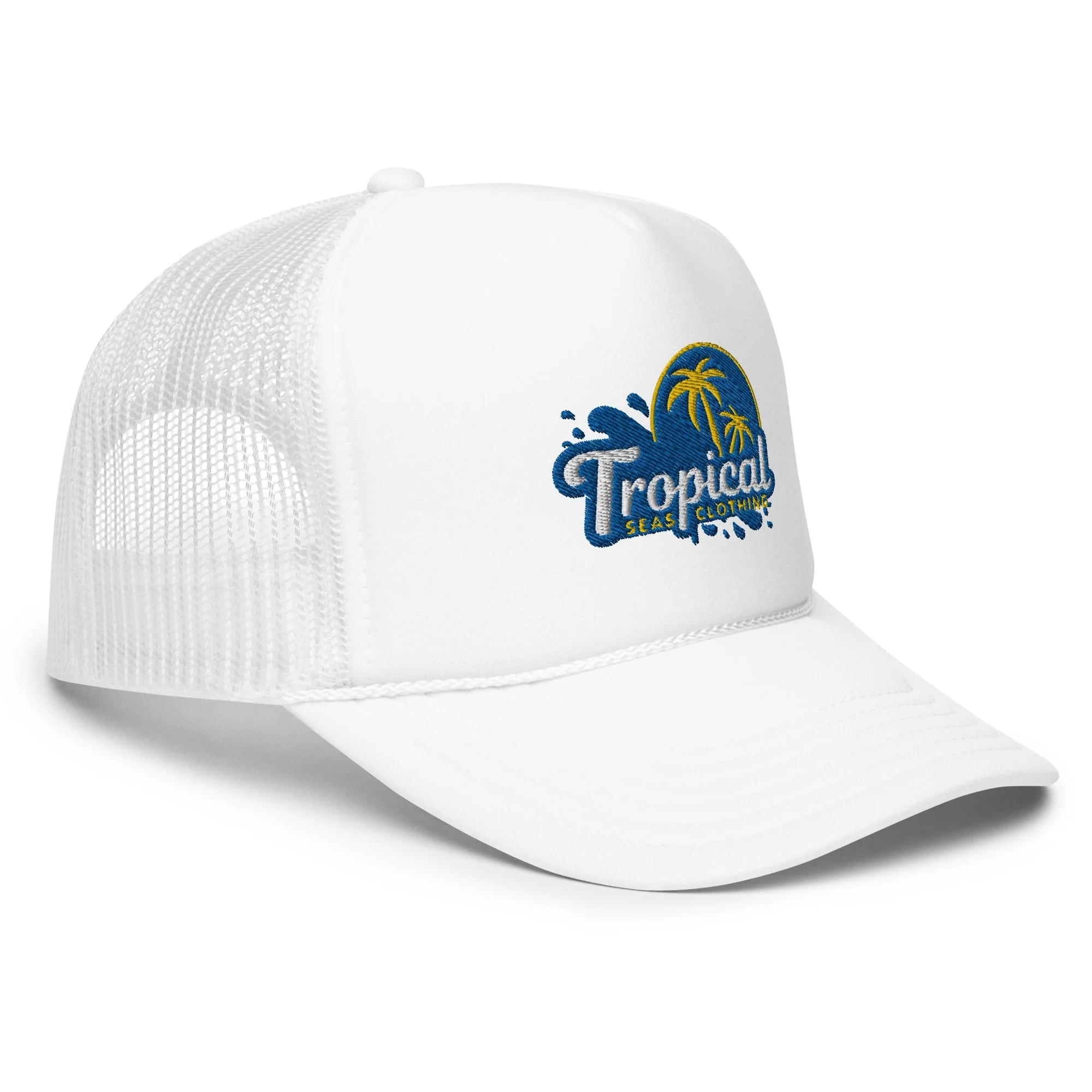 Tropical Tides Foam Trucker Hat: Ride the Waves of Fashion! - Image 16