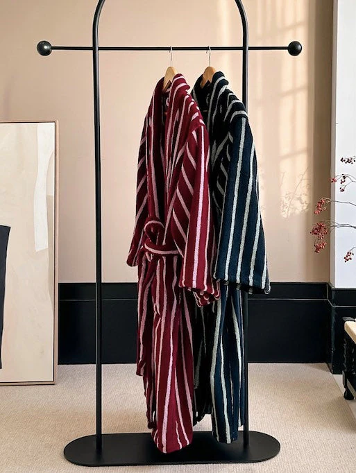 Ultra Soft Retro Stripe Bath Robe - 100% Organic Long-stapled Cotton - Image 7