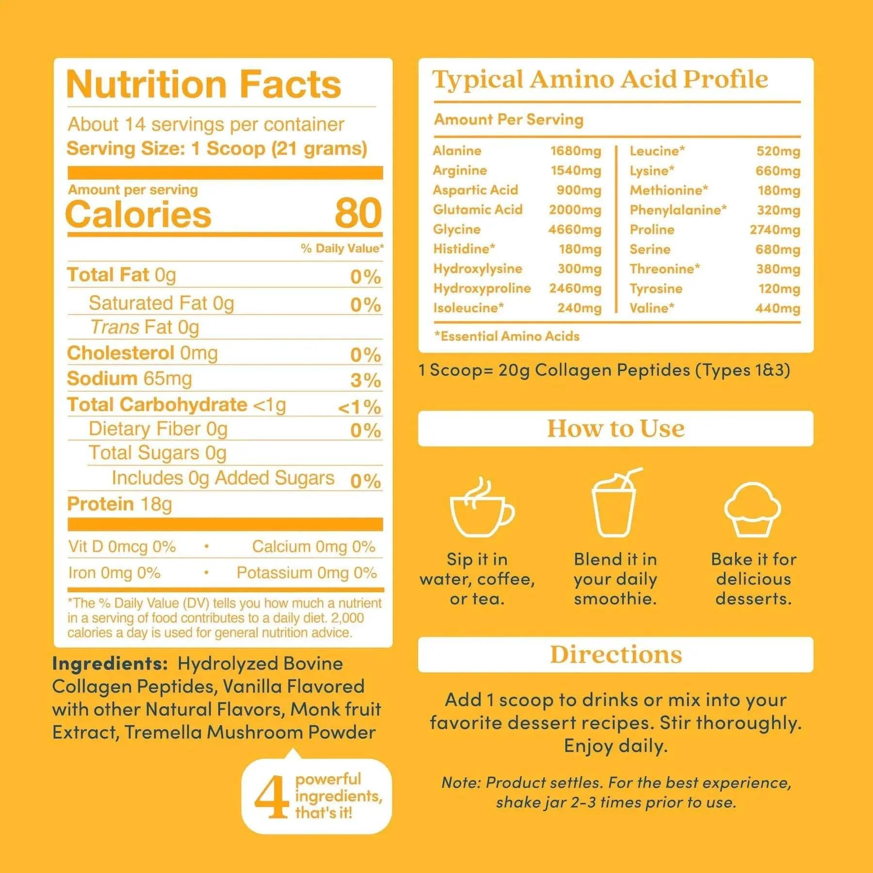 Vanilla Collagen Peptides Powder - Image 7