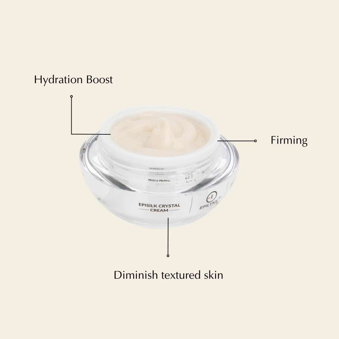 Vegan EpiSilk, Crystal Wrinkle Smoothing Face Cream - Intense Brightening and Firming Wrinkle Fix for Sensitive Skin - Image 4